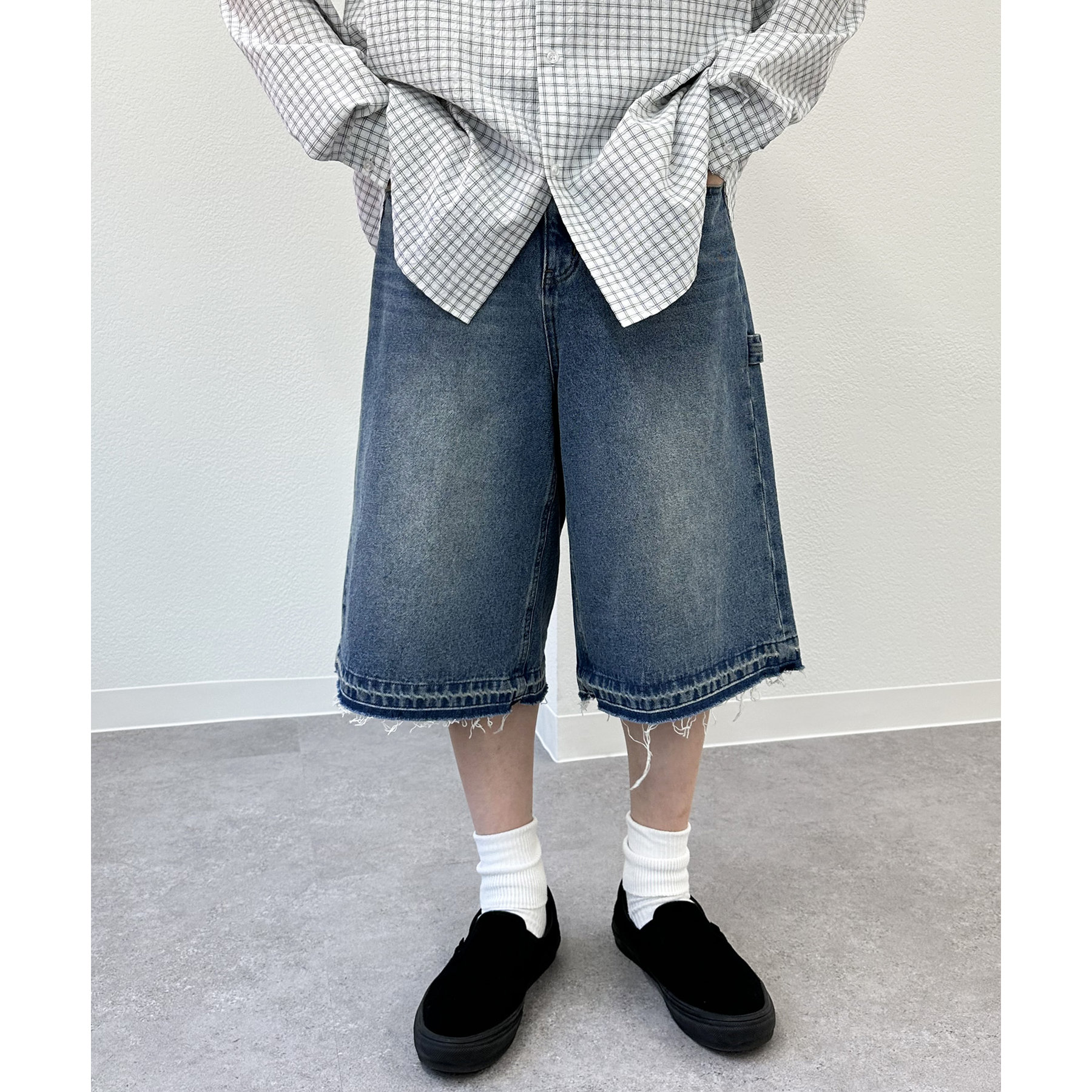 Yardsale ハーフデニム　ハーフパンツ　M Yardsale ハーフデニム ハーフパンツ M