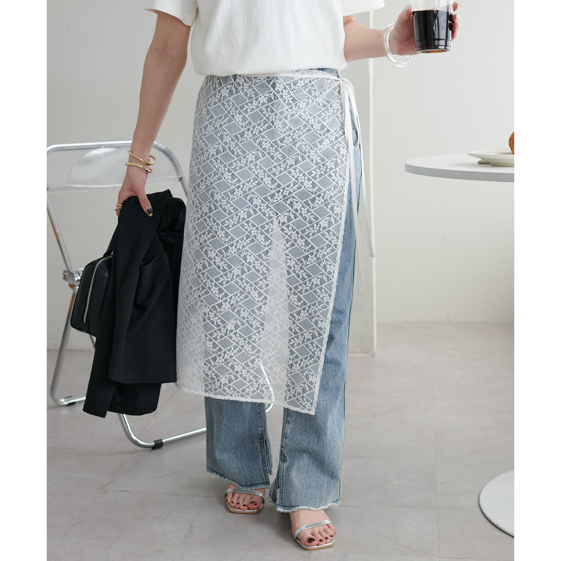 WEB限定】ラップレーススカート | ファッション通販サイト NUGU