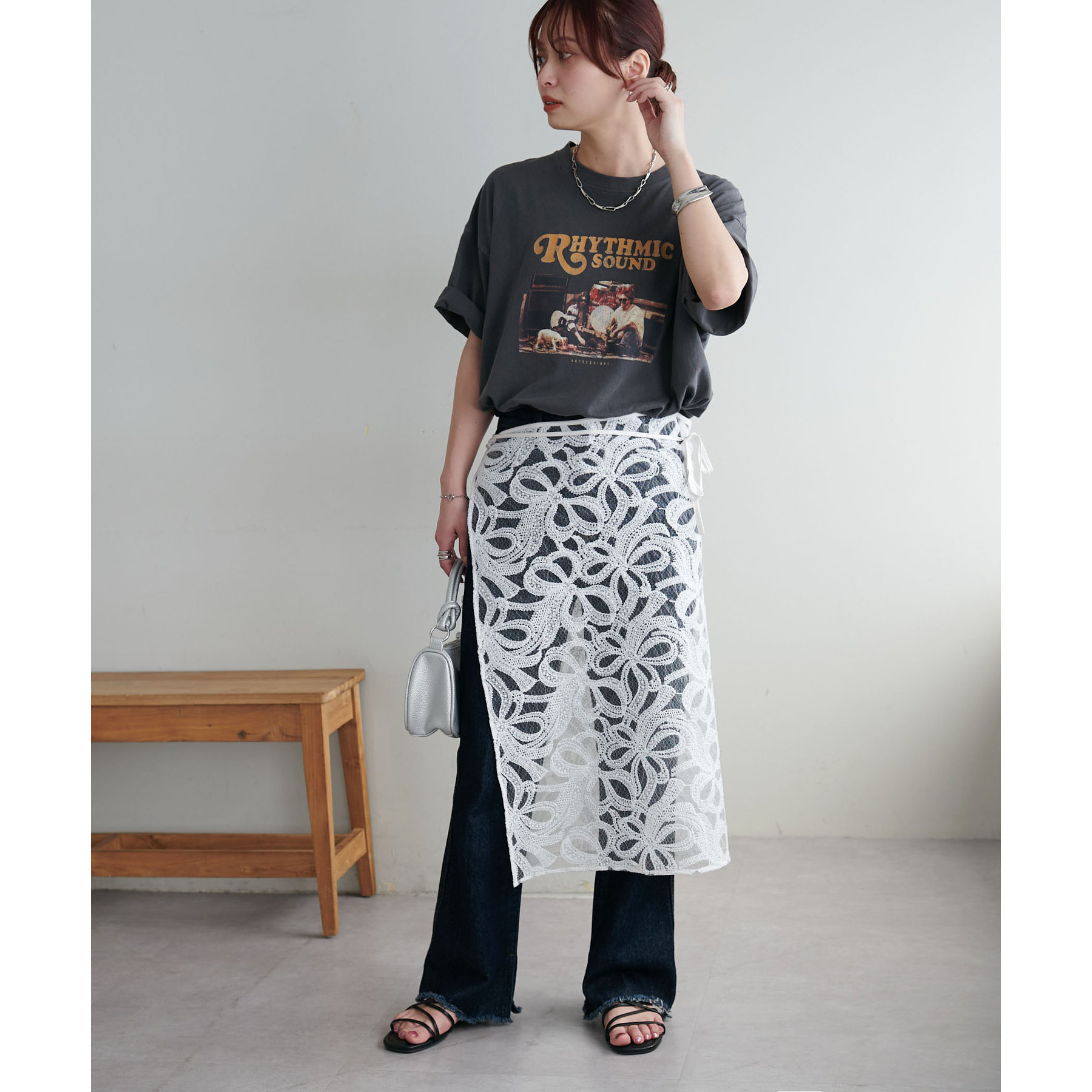 WEB限定】ラップレーススカート | ファッション通販サイト NUGU