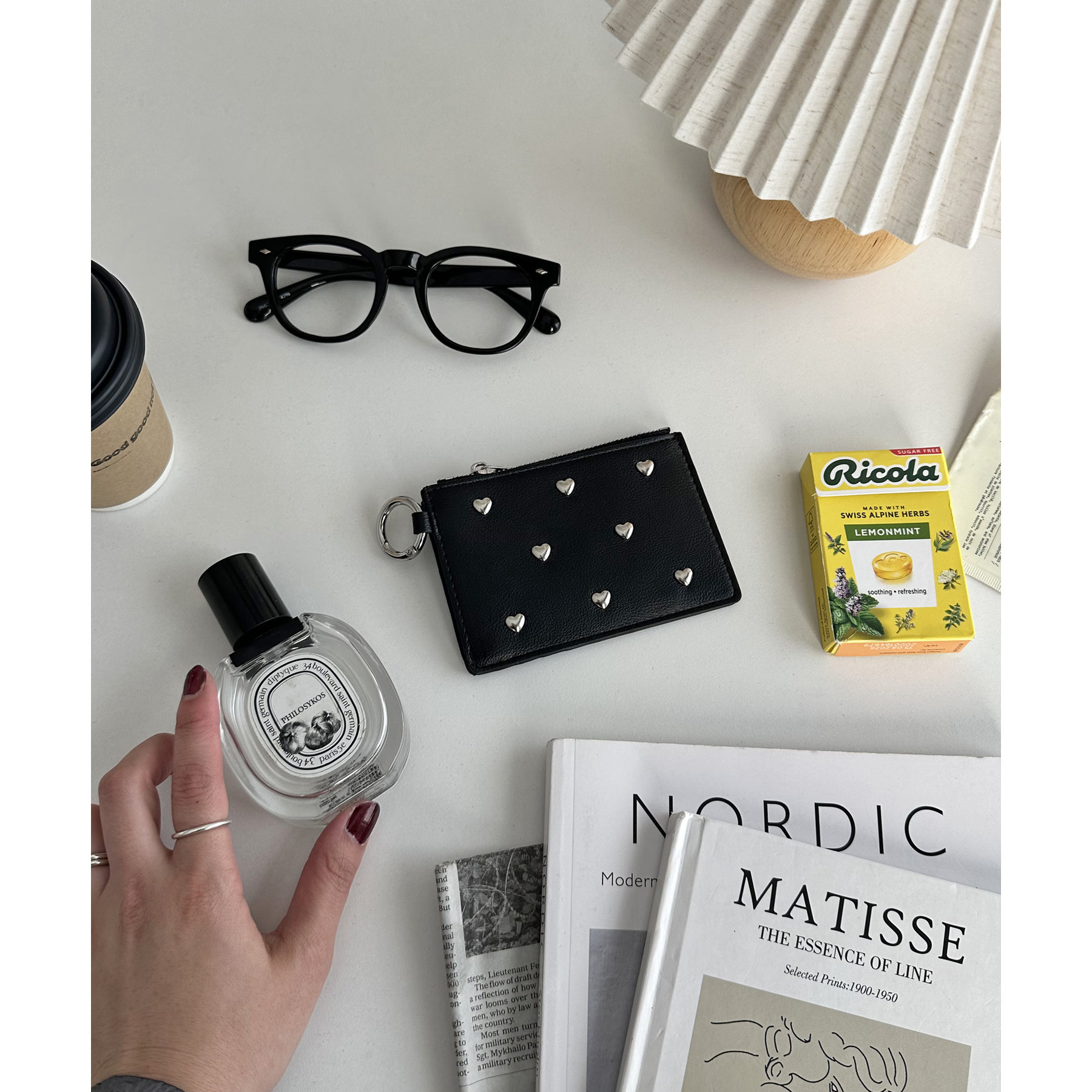 ハートカンパニー  コンパクトセット ハートスタッズスリムウォレット | ファッション通販サイト NUGU