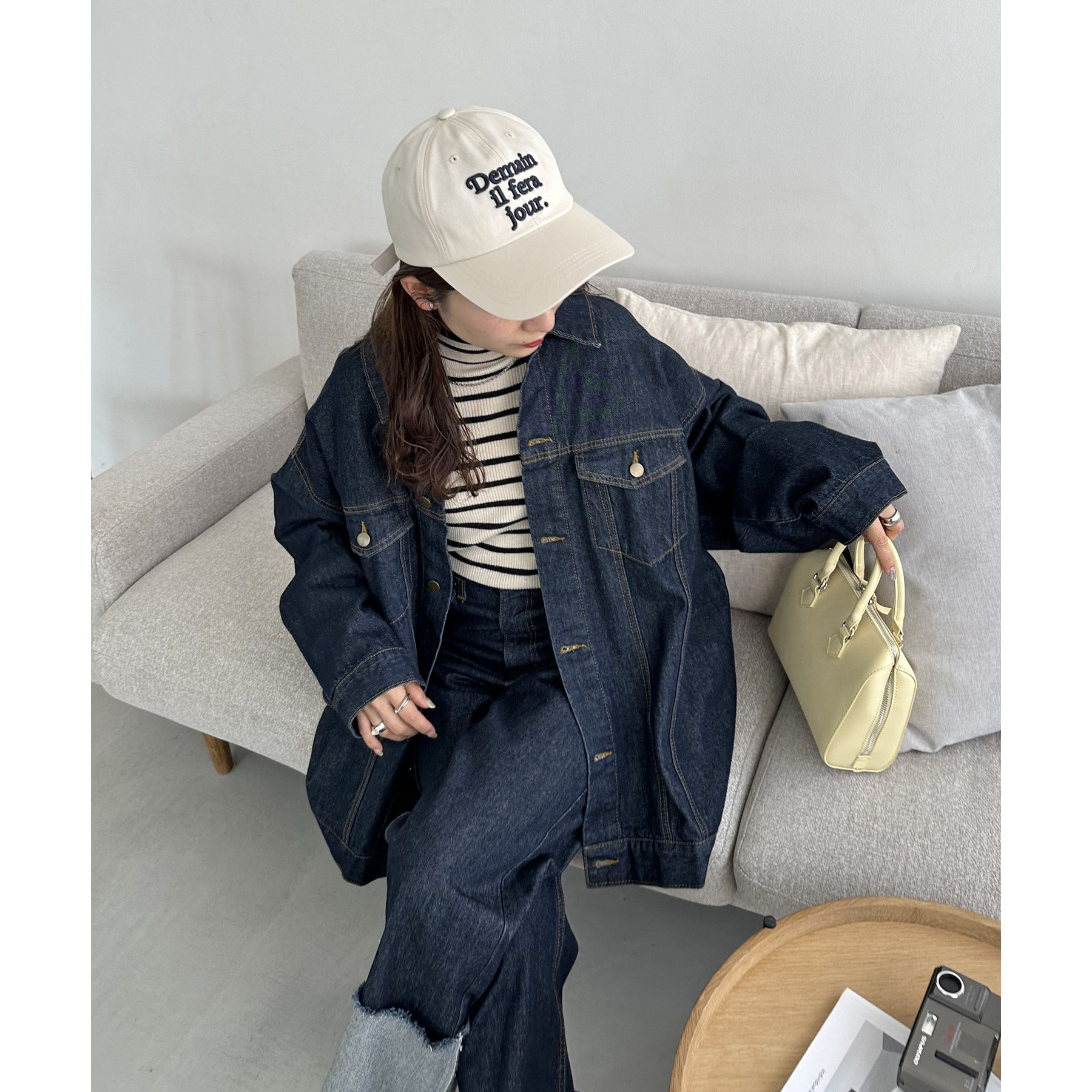 バックリボン刺繍キャップ | ファッション通販サイト NUGU