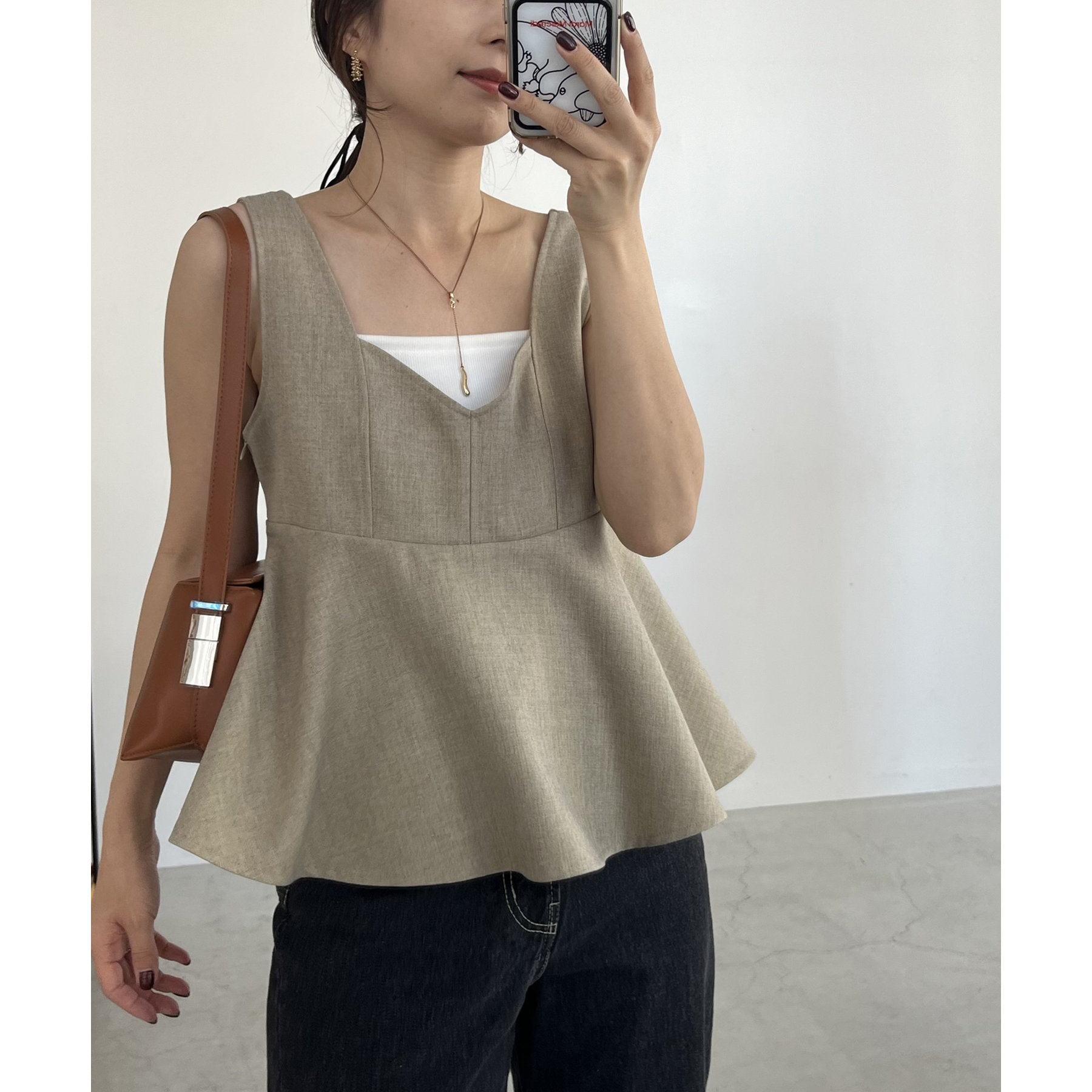 C.L】【セットアップ対応】ペプラムトップス | ファッション通販
