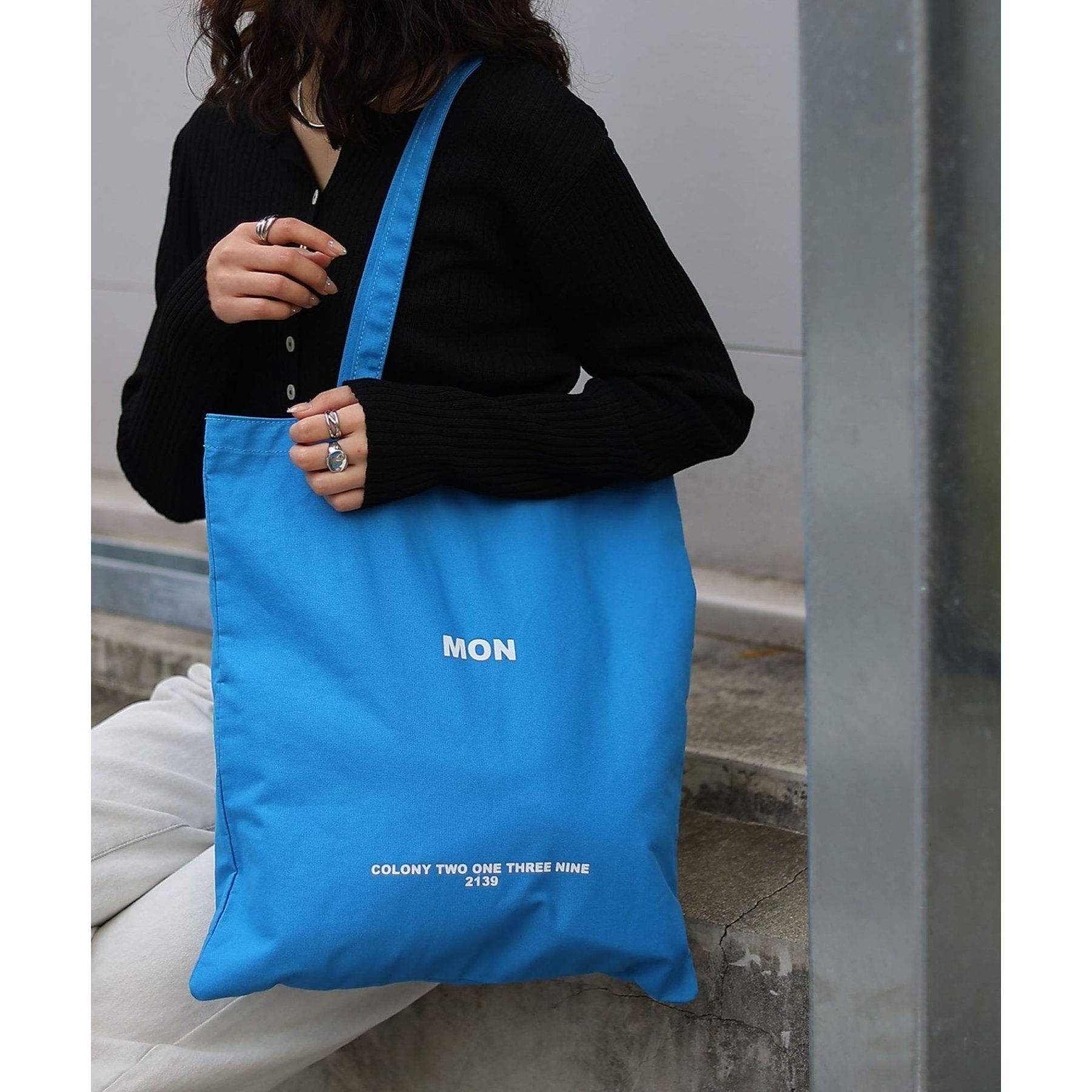 nicina ネイビー トートバッグ　キャンバス生地 オンライン限定】イージー キャンバス トートバッグ (スモール)