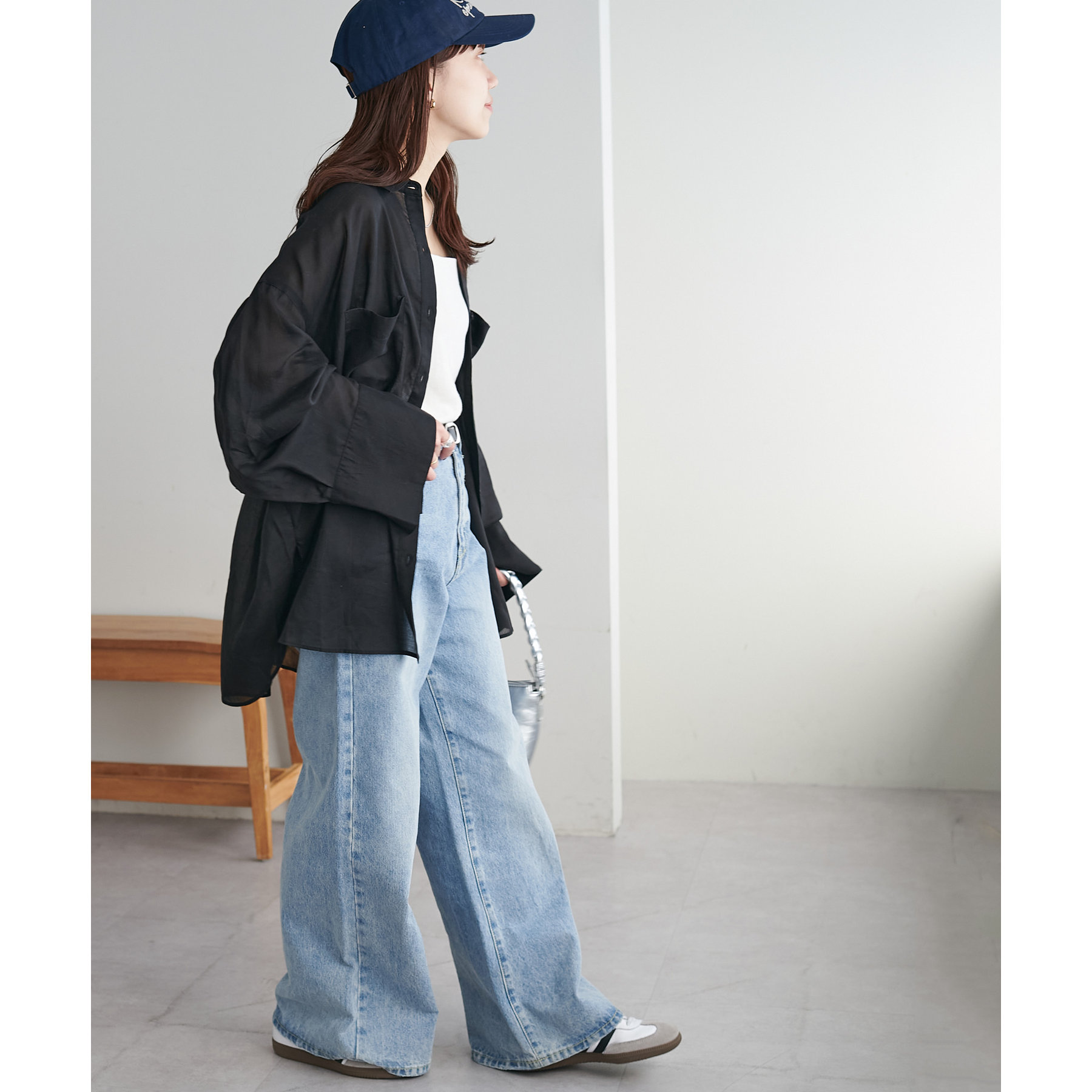 WEB限定】テンセルビッグシャツブルゾン | ファッション通販
