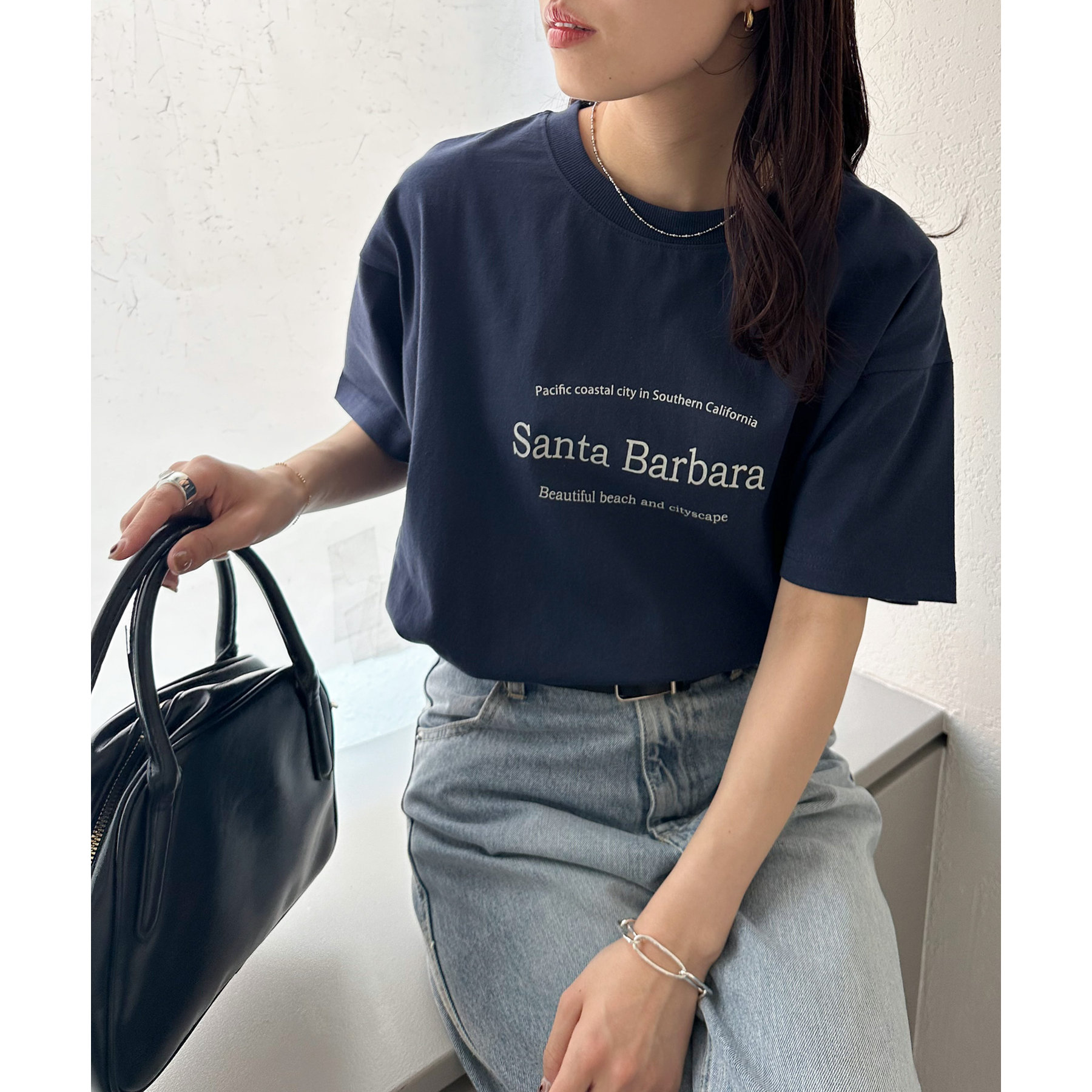 Nyaru様 C6164 ロゴT セール】ヘビロッTEEフリルプリント半袖/325970（Tシャツ