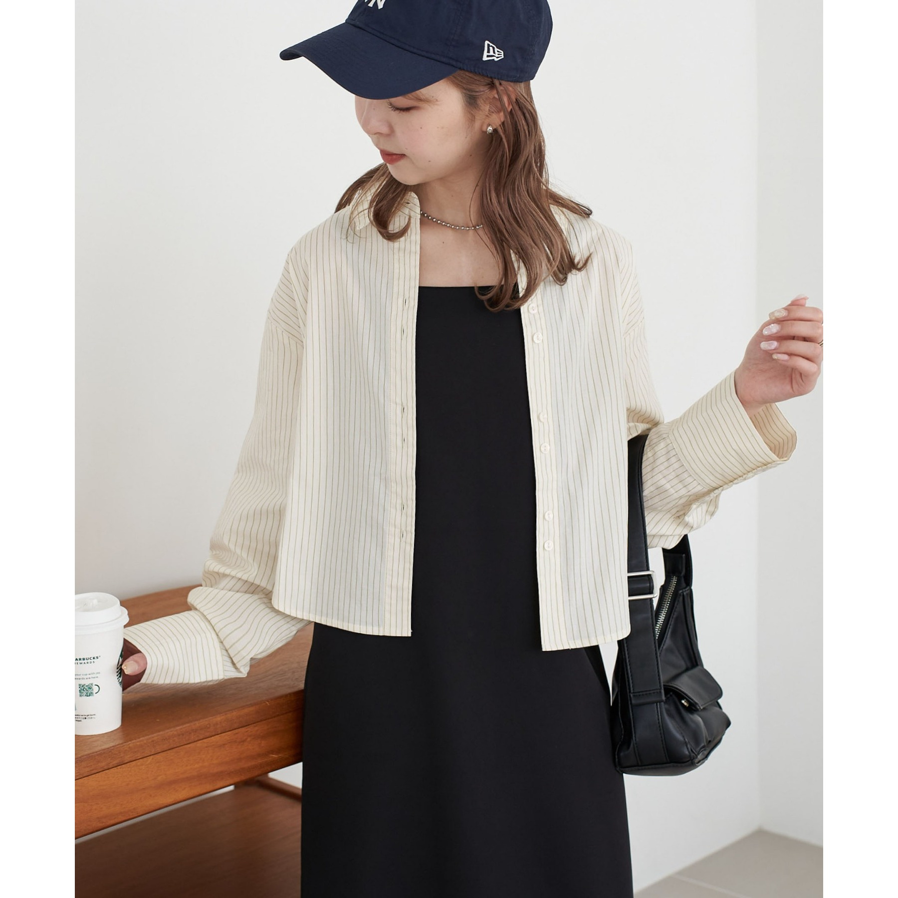 WEB限定】ストライプクロップドシャツ | ファッション通販サイト