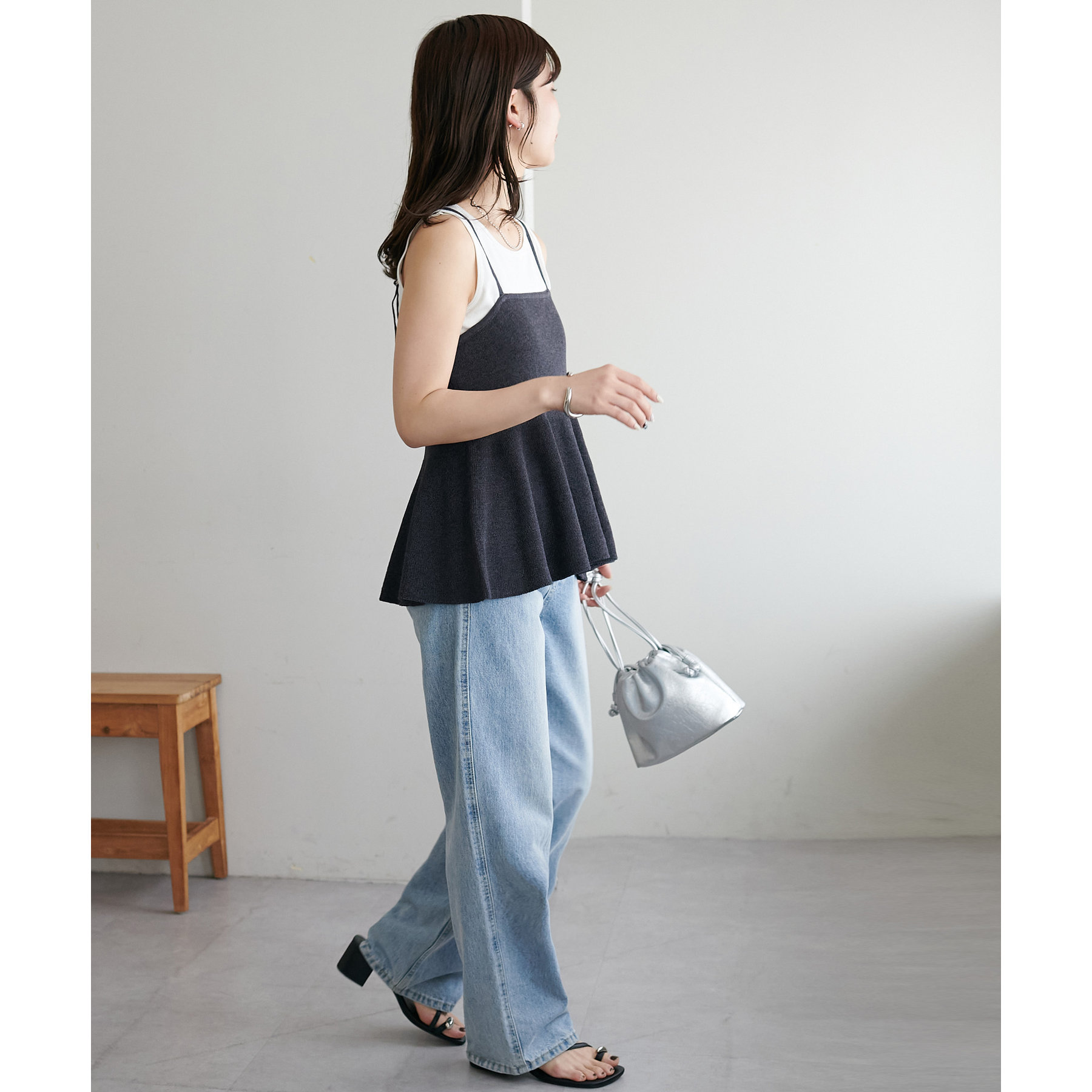 WEB限定】ラメペプラムキャミ | ファッション通販サイト NUGU