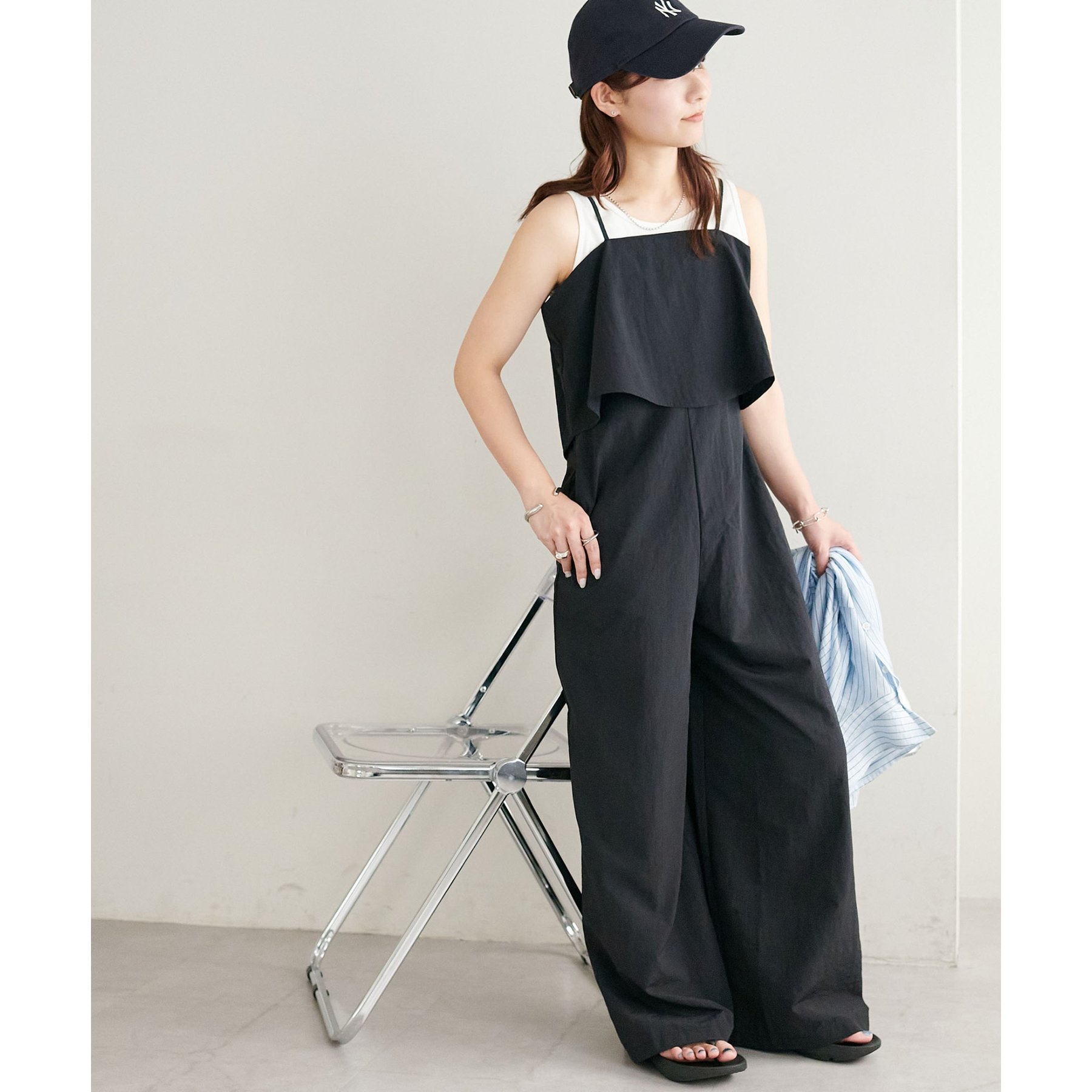 新色追加!/WEB限定】フリルサロペット | ファッション通販サイト