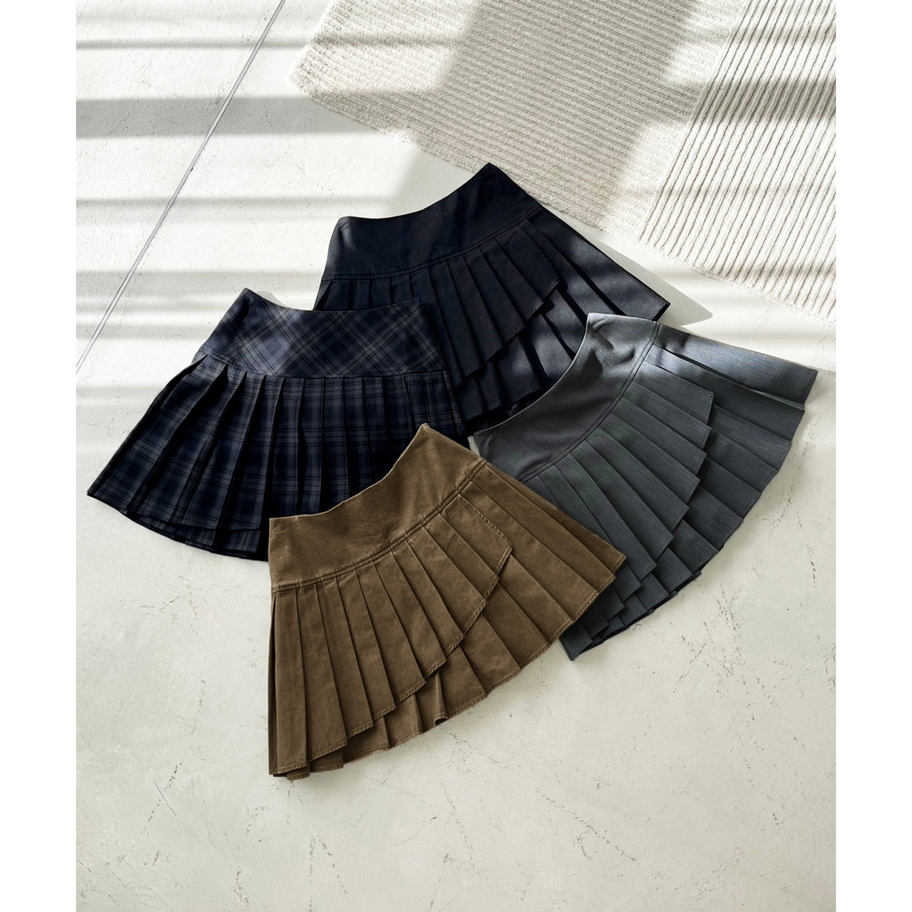 イレヘムプリーツミニスカート | ファッション通販サイト NUGU