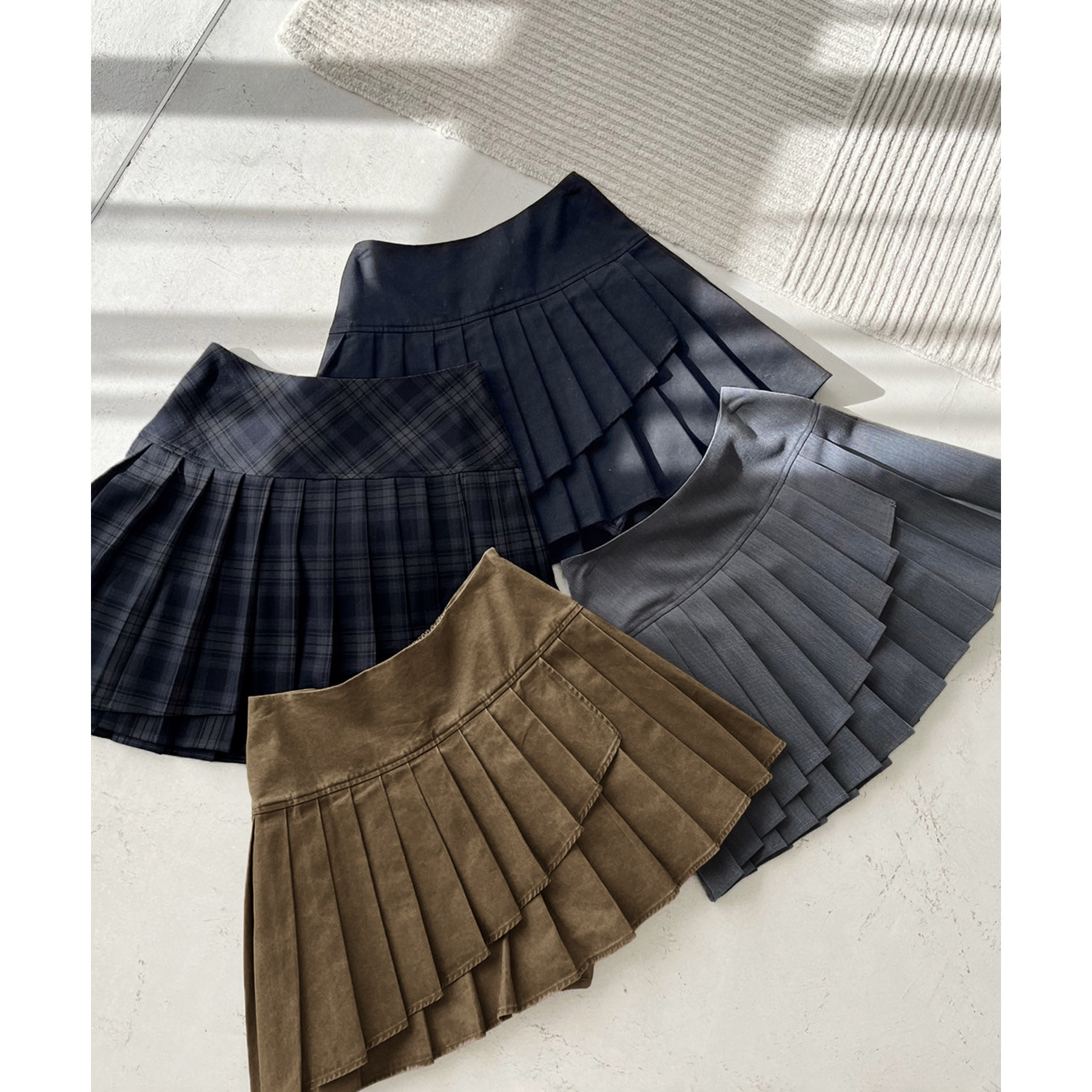 イレヘムプリーツミニスカート | ファッション通販サイト NUGU
