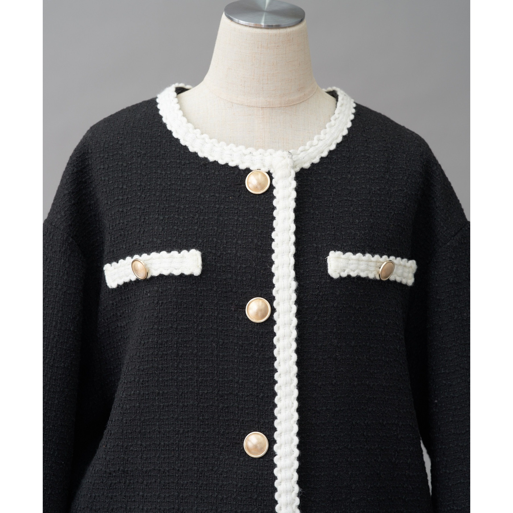 RYUZO NAKATA ツイードジャケット　新品未使用品 trim_fce_item63f833566c73d.jpg