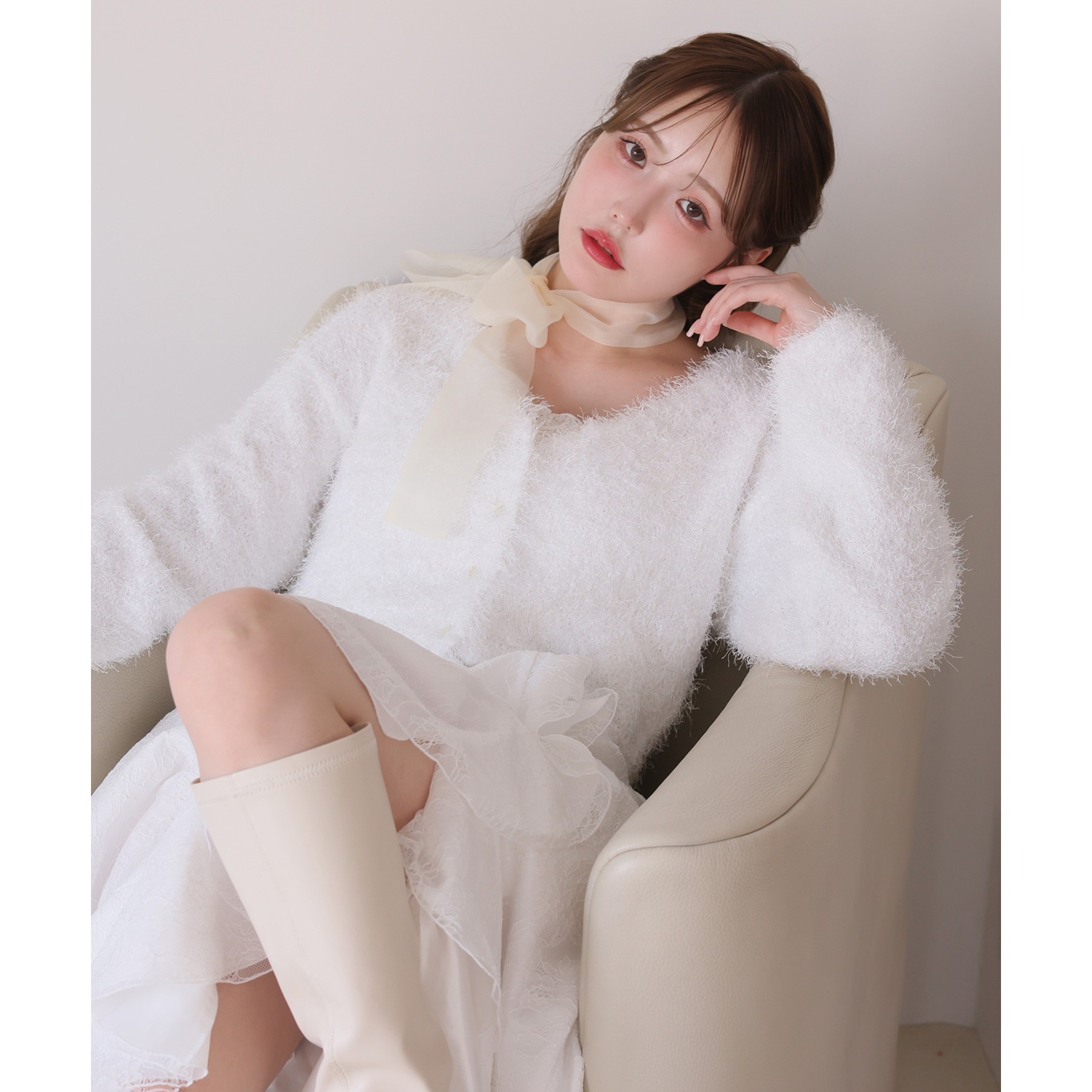 週末値下げ⭐️エムプルミエ フーディーショートカーディガン 36 未使用 フェザーショートカーディガン | ファッション通販サイト NUGU