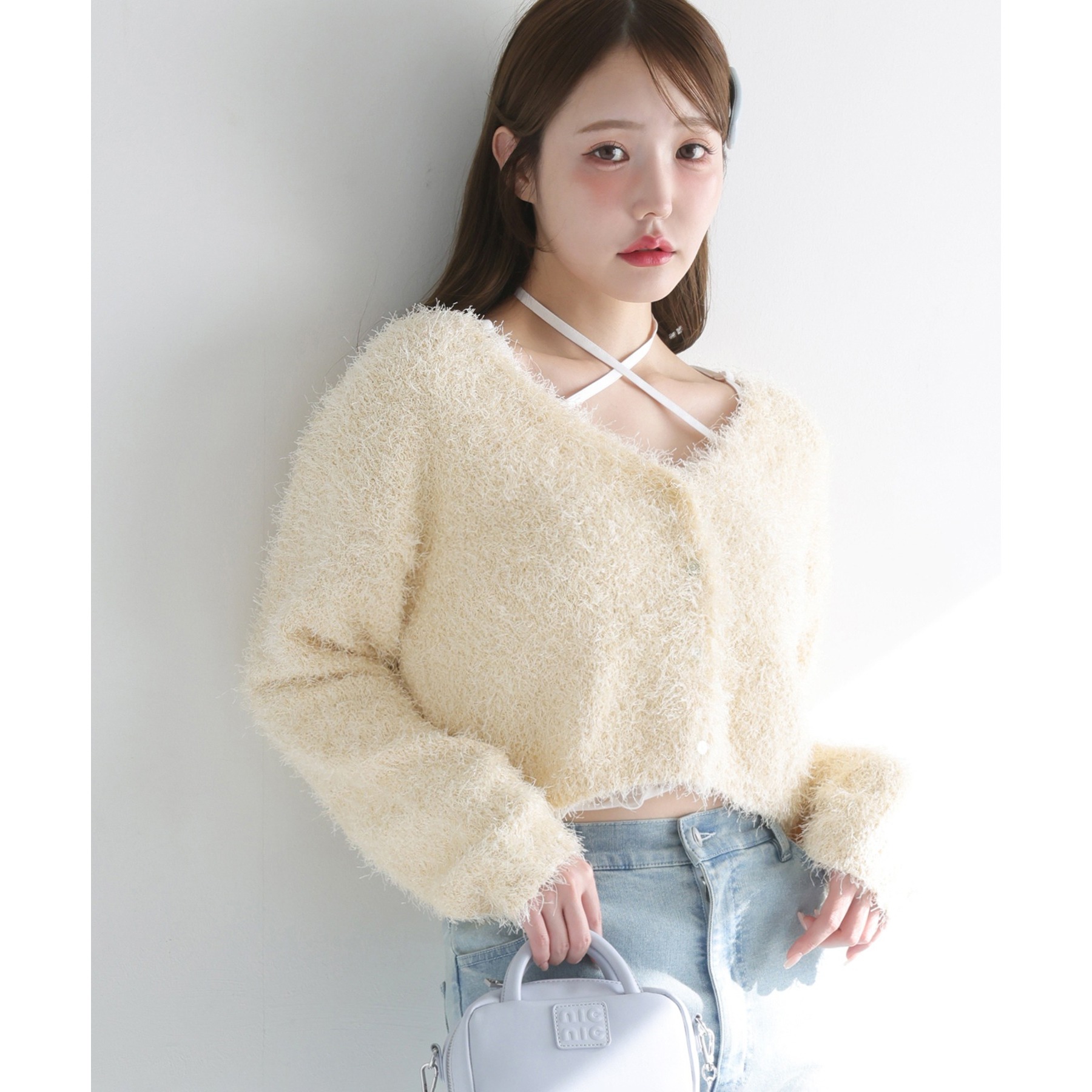 フェザーショートカーディガン | ファッション通販サイト NUGU