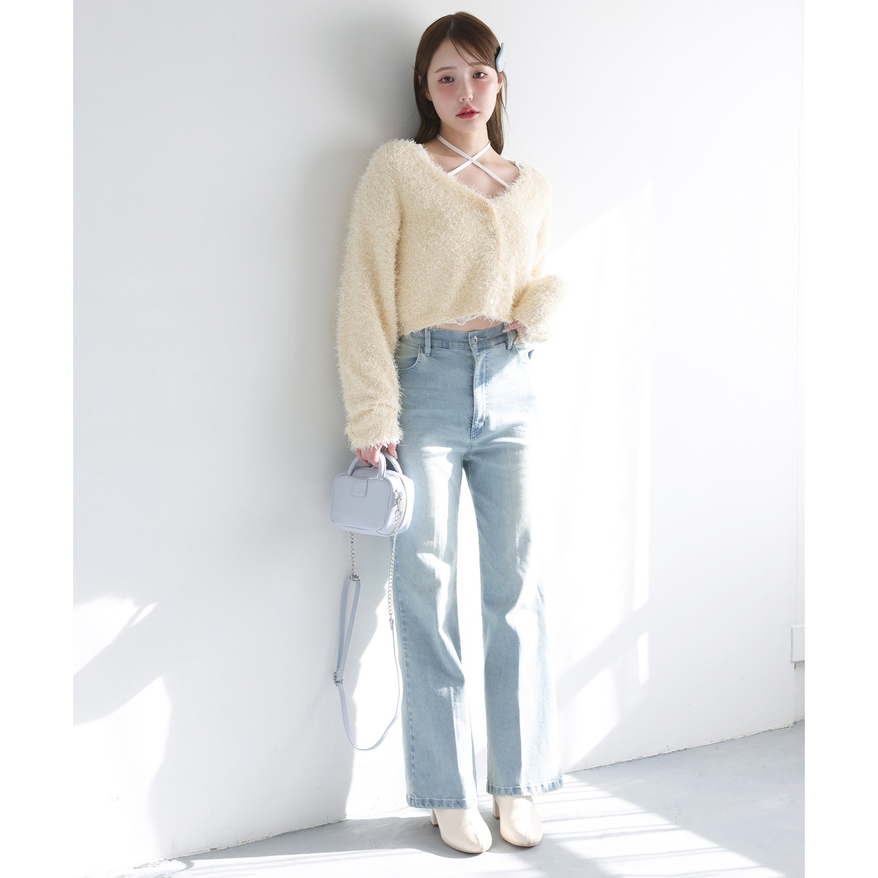 フェザーショートカーディガン | ファッション通販サイト NUGU