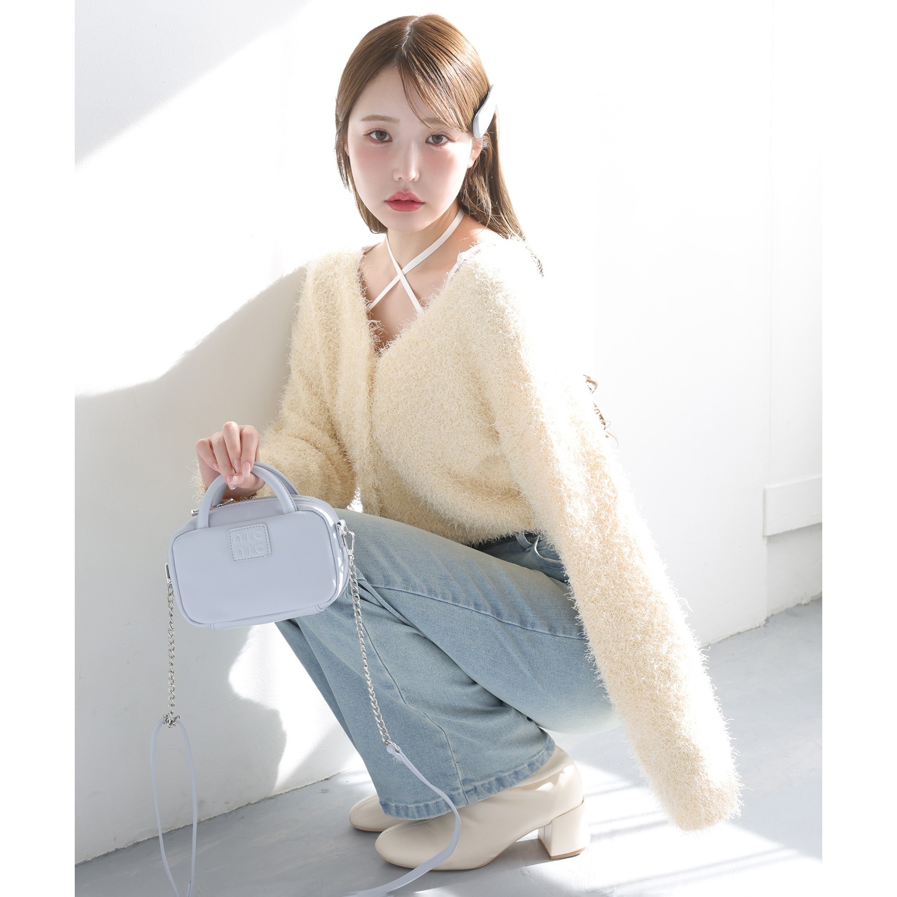 フェザーショートカーディガン | ファッション通販サイト NUGU
