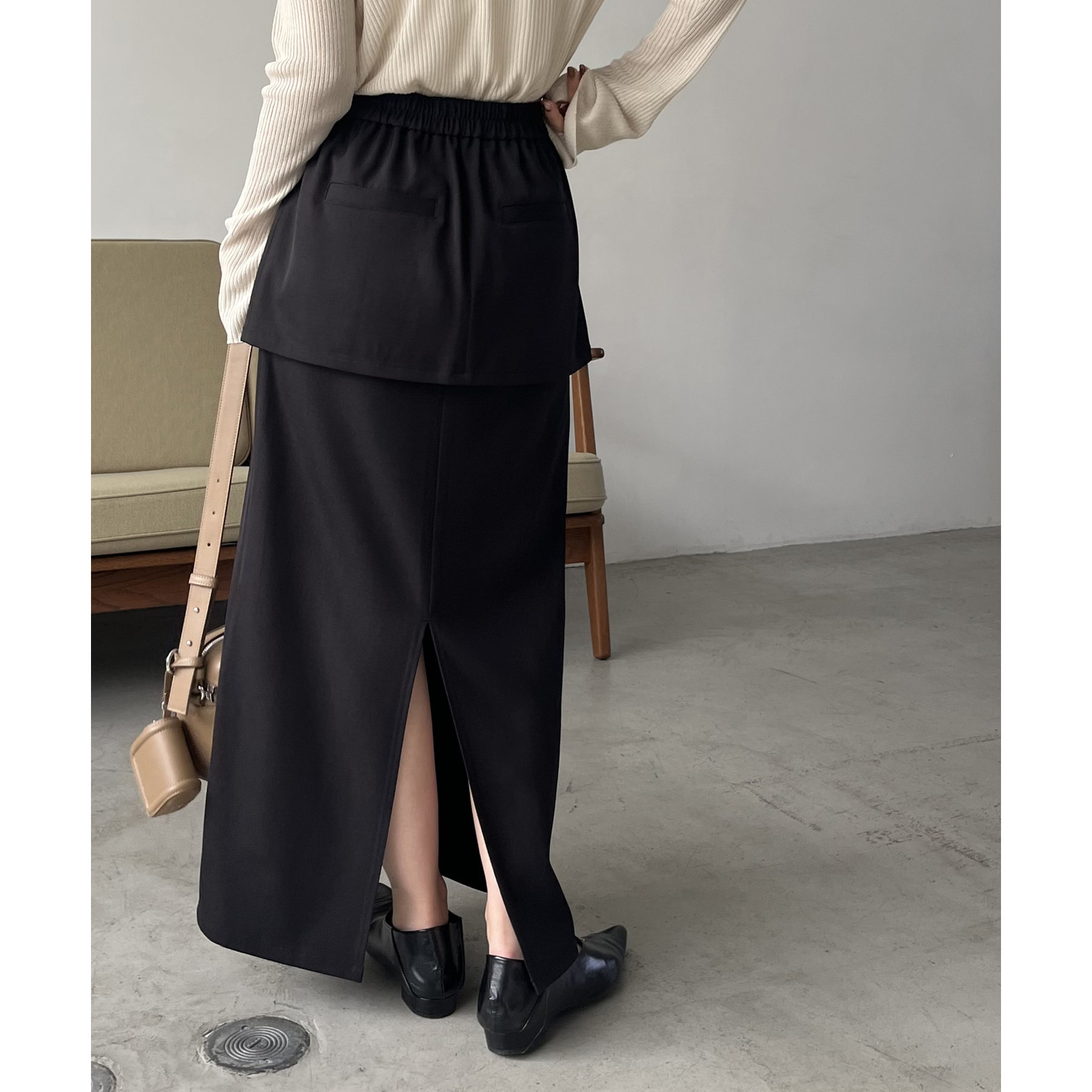 CAPRICIEUX LE'MAGE 2SETレイヤードスカート CAPRICIEUX LE'MAGE（カプリシューレマージュ）の「2SET