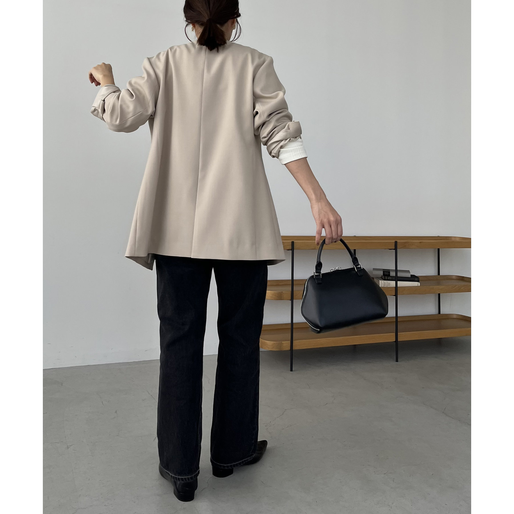 CAPRICIEUX LE'MAGE 【C.L】スリットスリーブジャケット CAPRICIEUX LE'MAGE｜【再販】<C.L>スリットスリーブジャケット