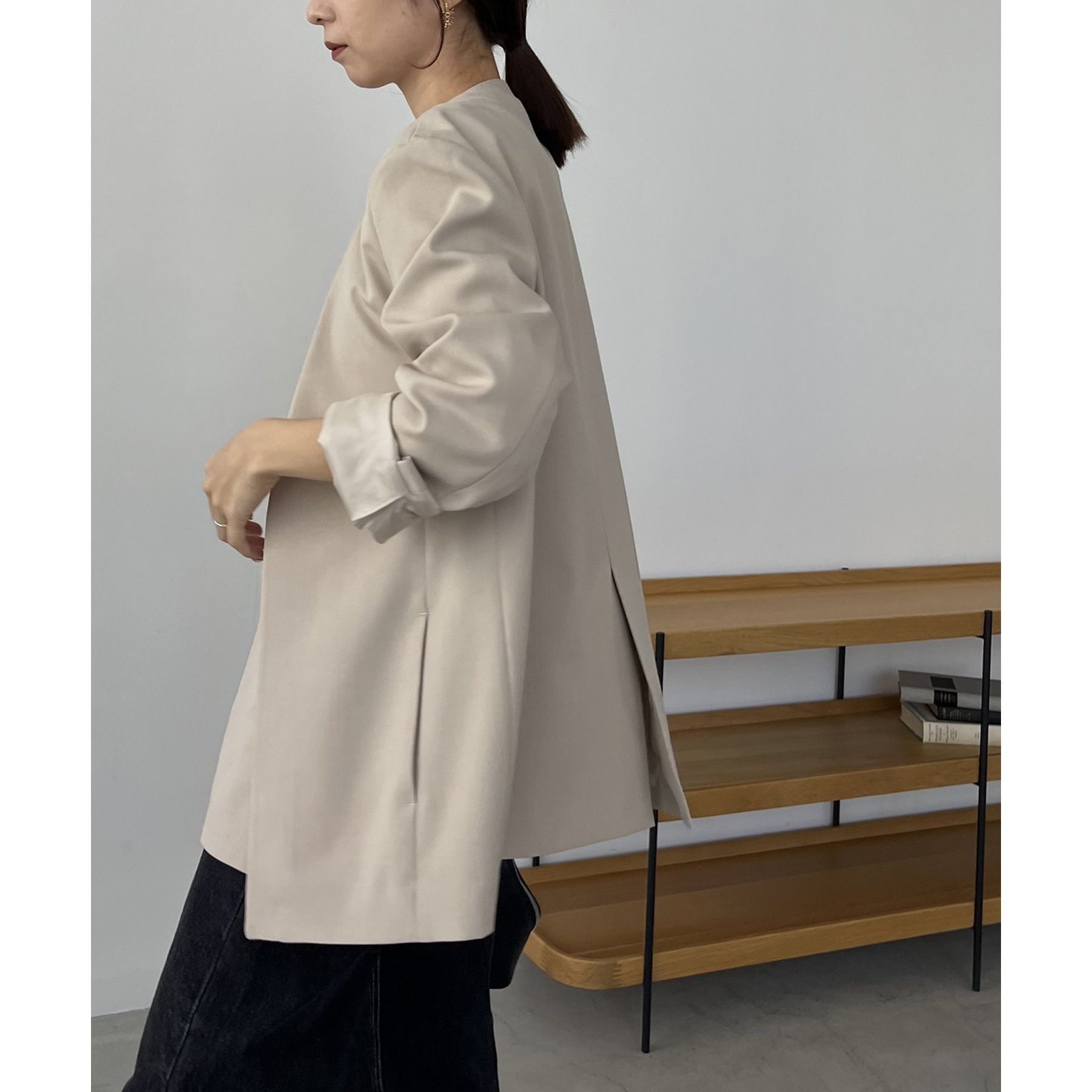 〈C.L〉スリットスリーブジャケット　新品 C.L】スリットスリーブジャケット | ファッション通販サイト NUGU