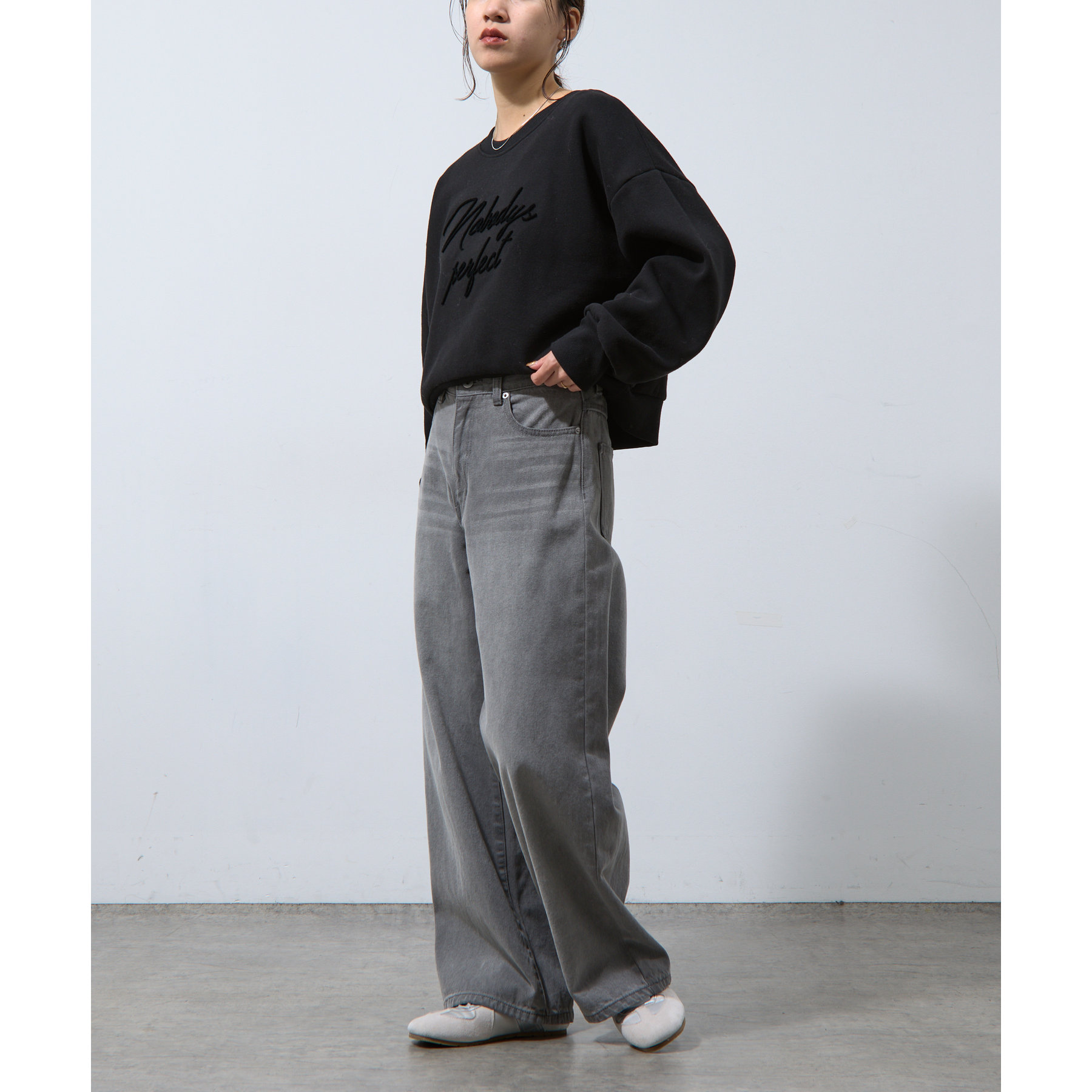 nowos WIDE LEG JEANS ワイド　デニム ワイドデニムパンツ | ファッション通販サイト NUGU