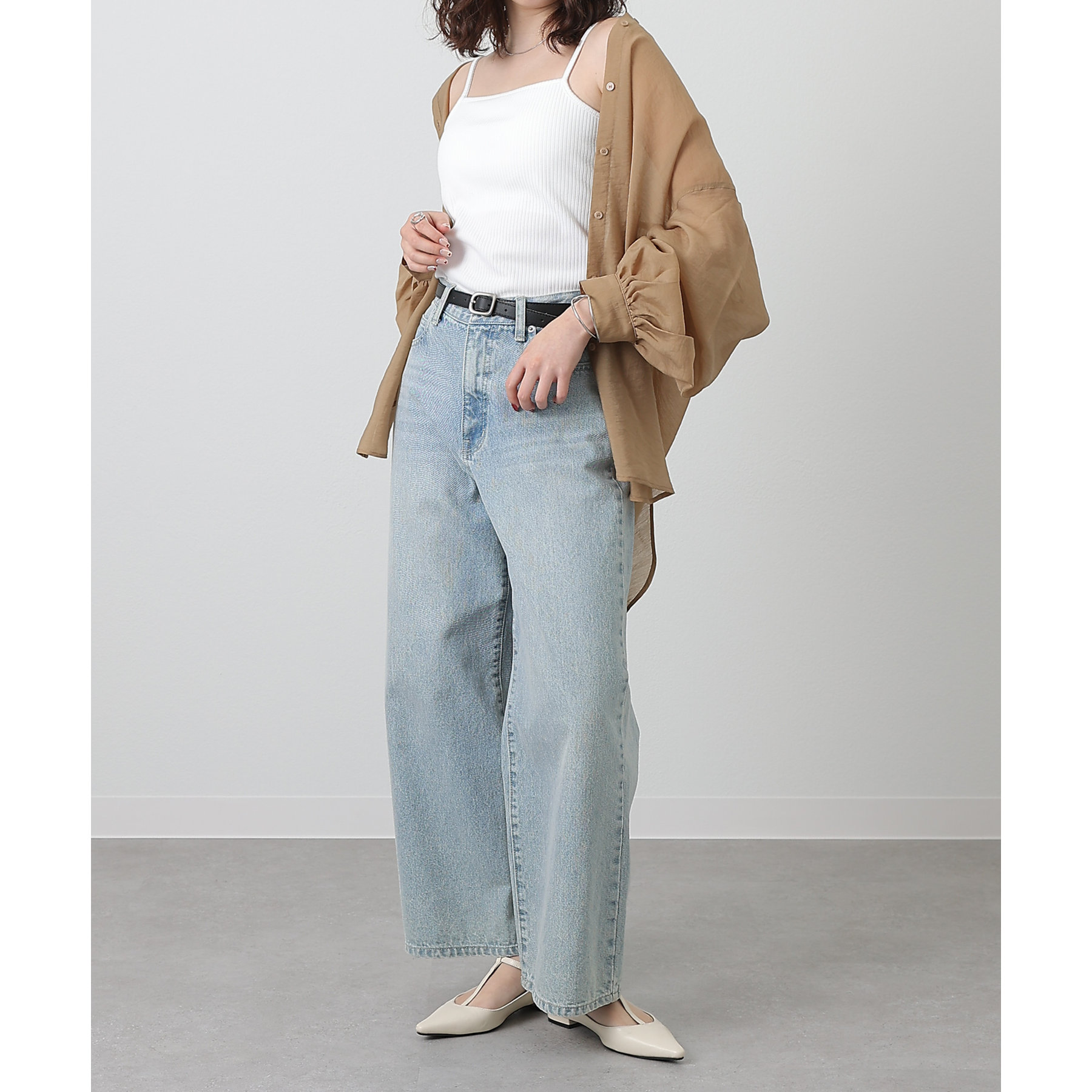 く&RC＞ワイドルーズデニムパンツ34 Curensology ＜&RC＞ワイドルーズデニムパンツ 34