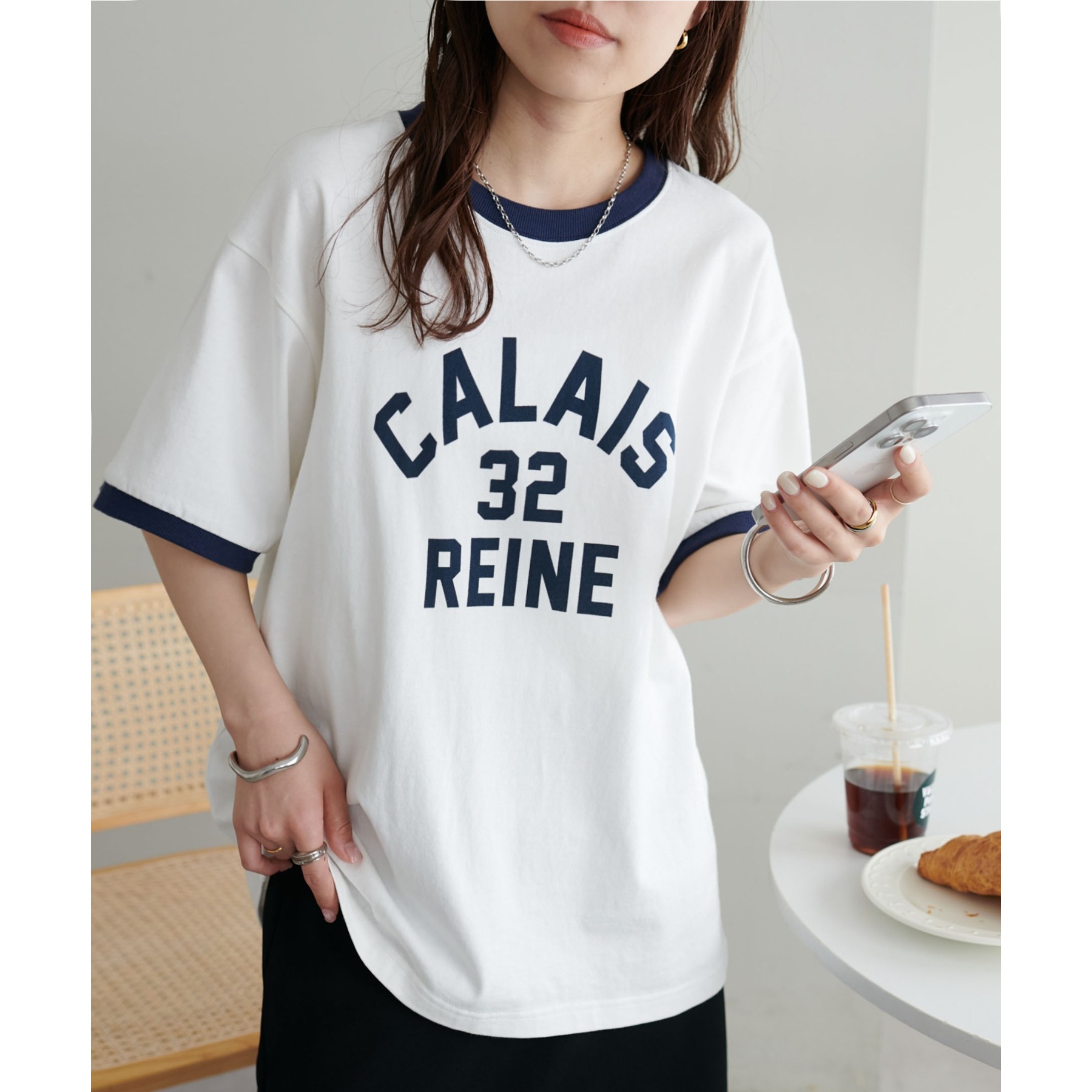 一枚で着映え◎/WEB限定】ナンバリングリンガーTシャツ | ファッション