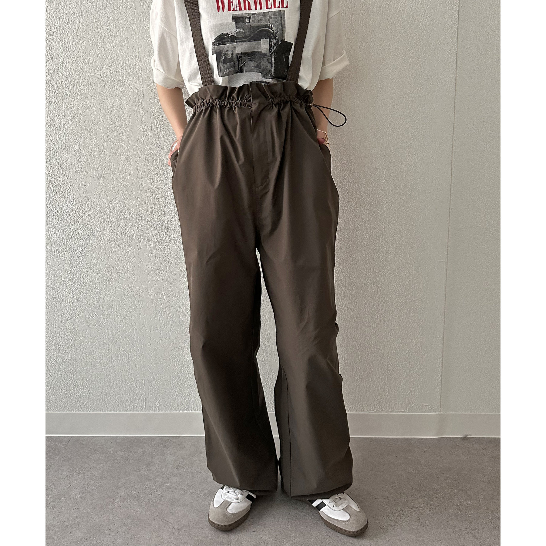 COEL サスペンダー付きカーゴパンツ 2way ウエストゴム ワイド Coleman別注】2WAYパンツ | ファッション通販サイト NUGU