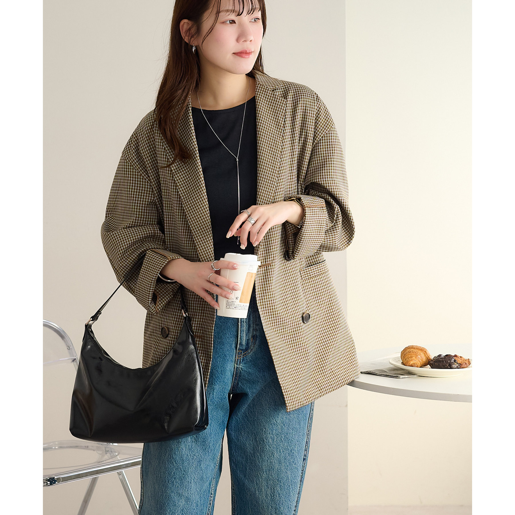 チェックテーラードジャケット | ファッション通販サイト NUGU