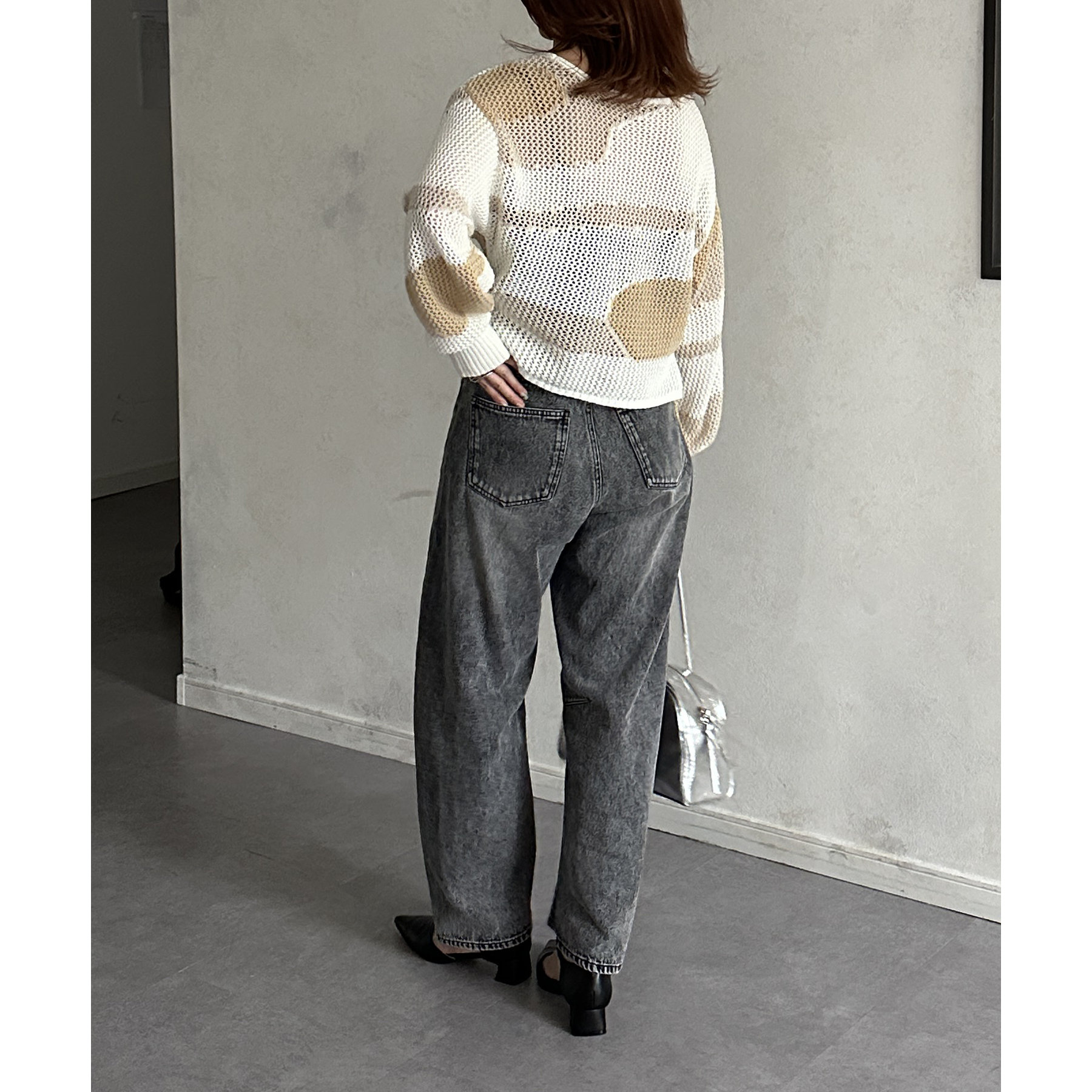 なな ニュアンス柄メッシュニット | ファッション通販サイト NUGU