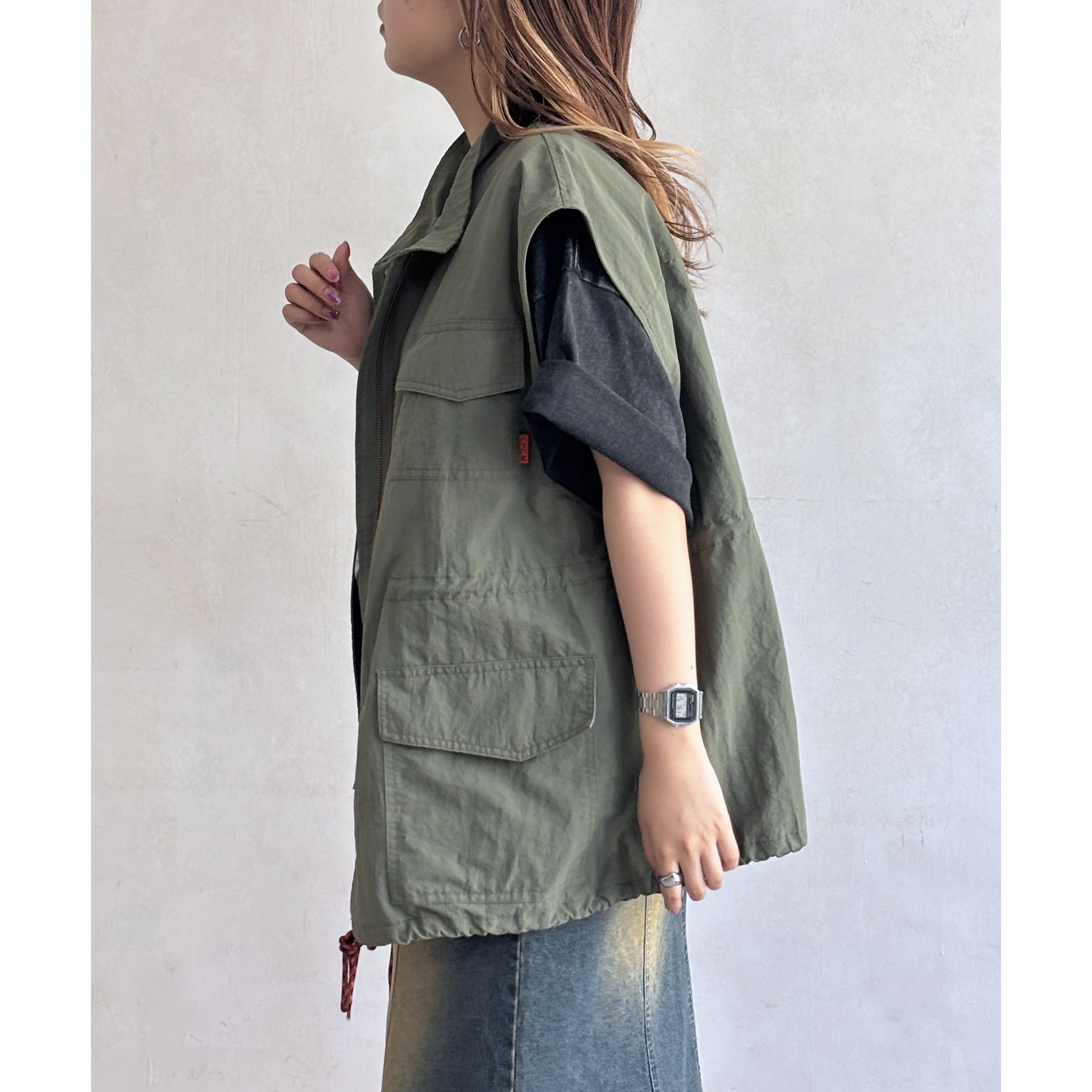 ゆうさん専用　AMBERGLEAM チノベスト Camouflage Custom Fisherman Chino Vest | AMBERGLEAM