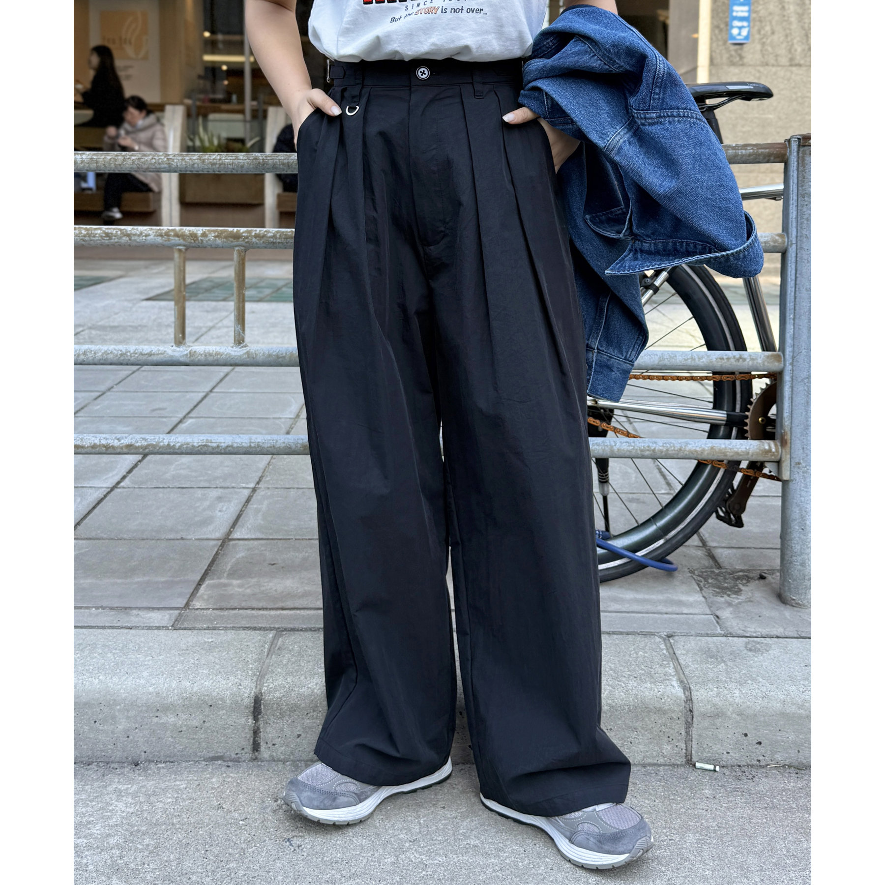 CPCM 冷感NCタックワイドパンツ　M ベージュ 冷感タックワイドパンツ（その他パンツ）｜CPCM（シーピー