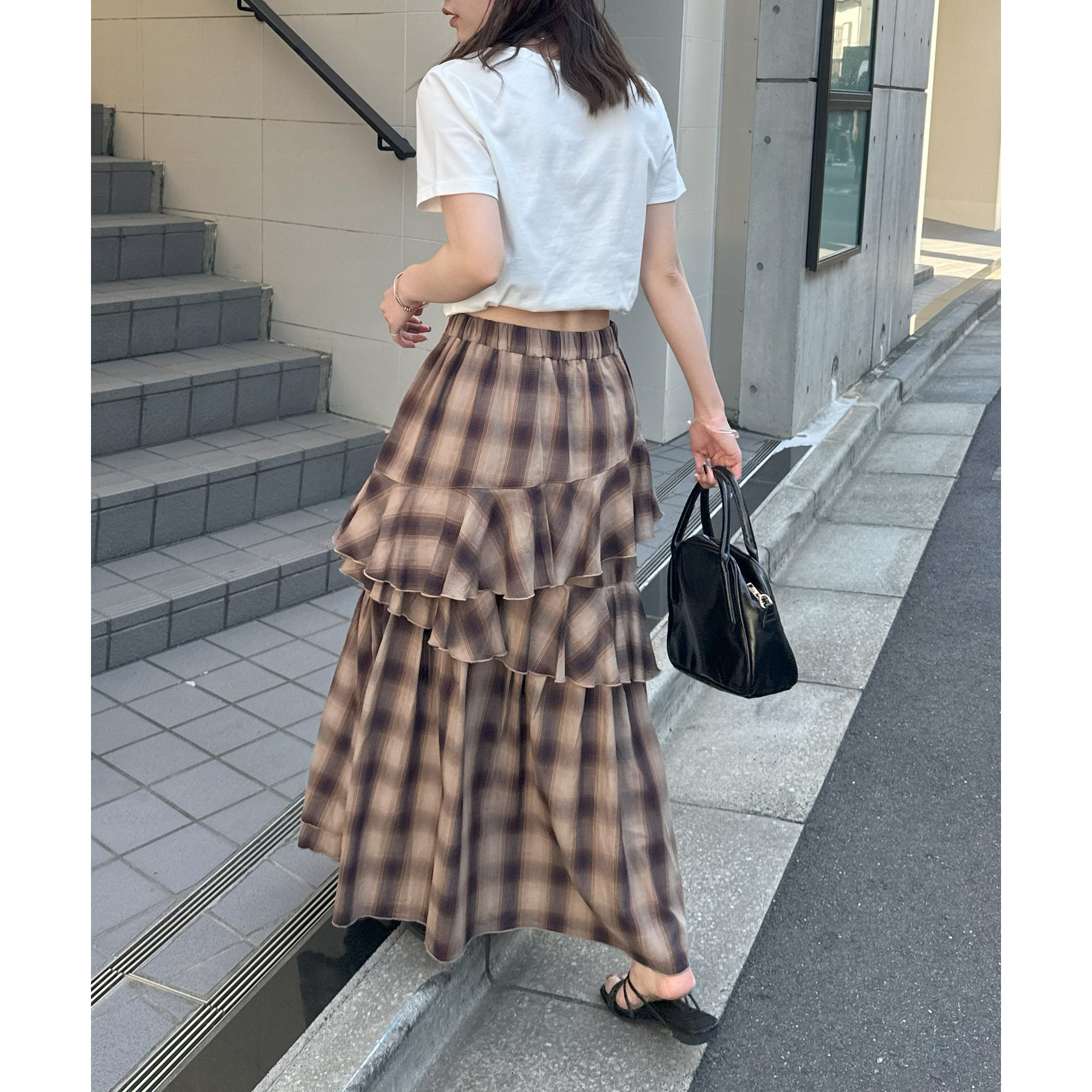 umm.】チェックフリルスカート | ファッション通販サイト NUGU