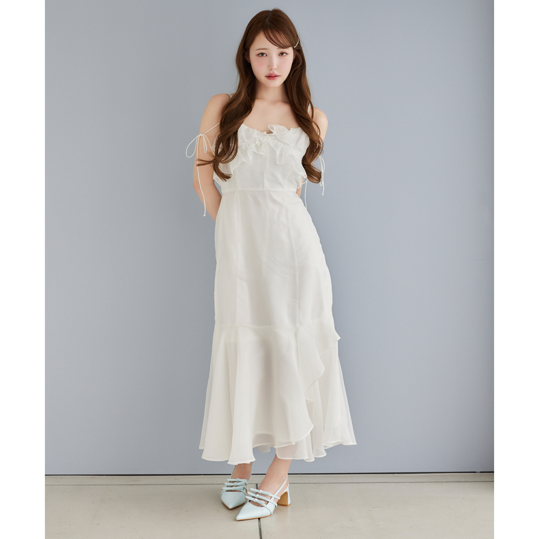 【Dreamy collection】フリルキャミワンピース Dreamy collection】フリルキャミワンピース | ファッション通販
