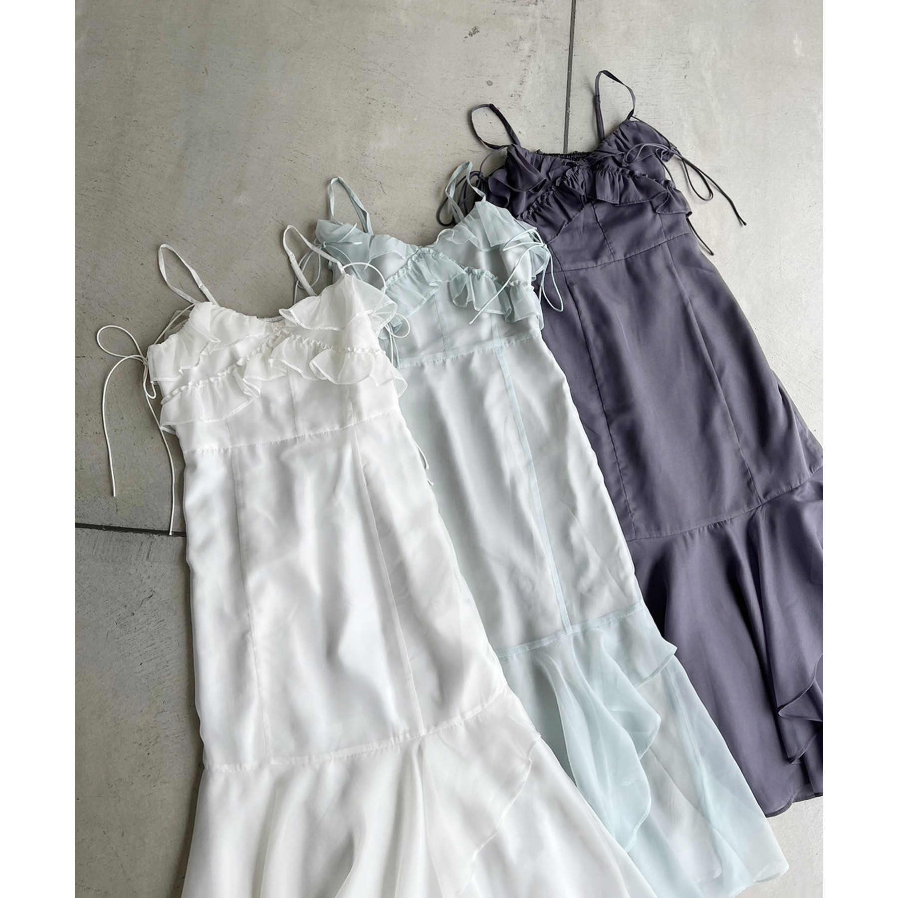 【Dreamy collection】フリルキャミワンピース Dreamy collection】フリルキャミワンピース | ファッション通販