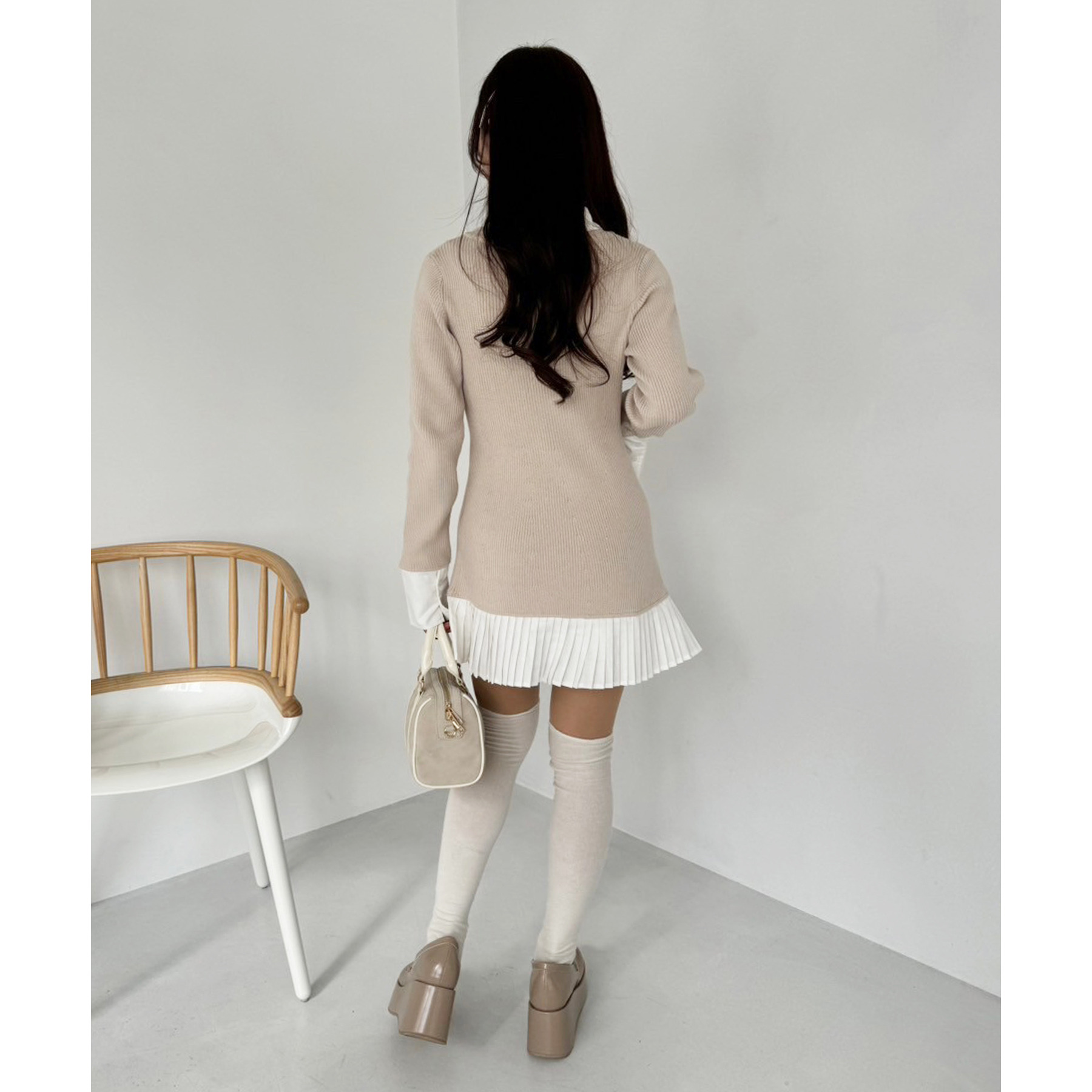 Nono企画/ドッキングプリーツワンピ | ファッション通販サイト NUGU