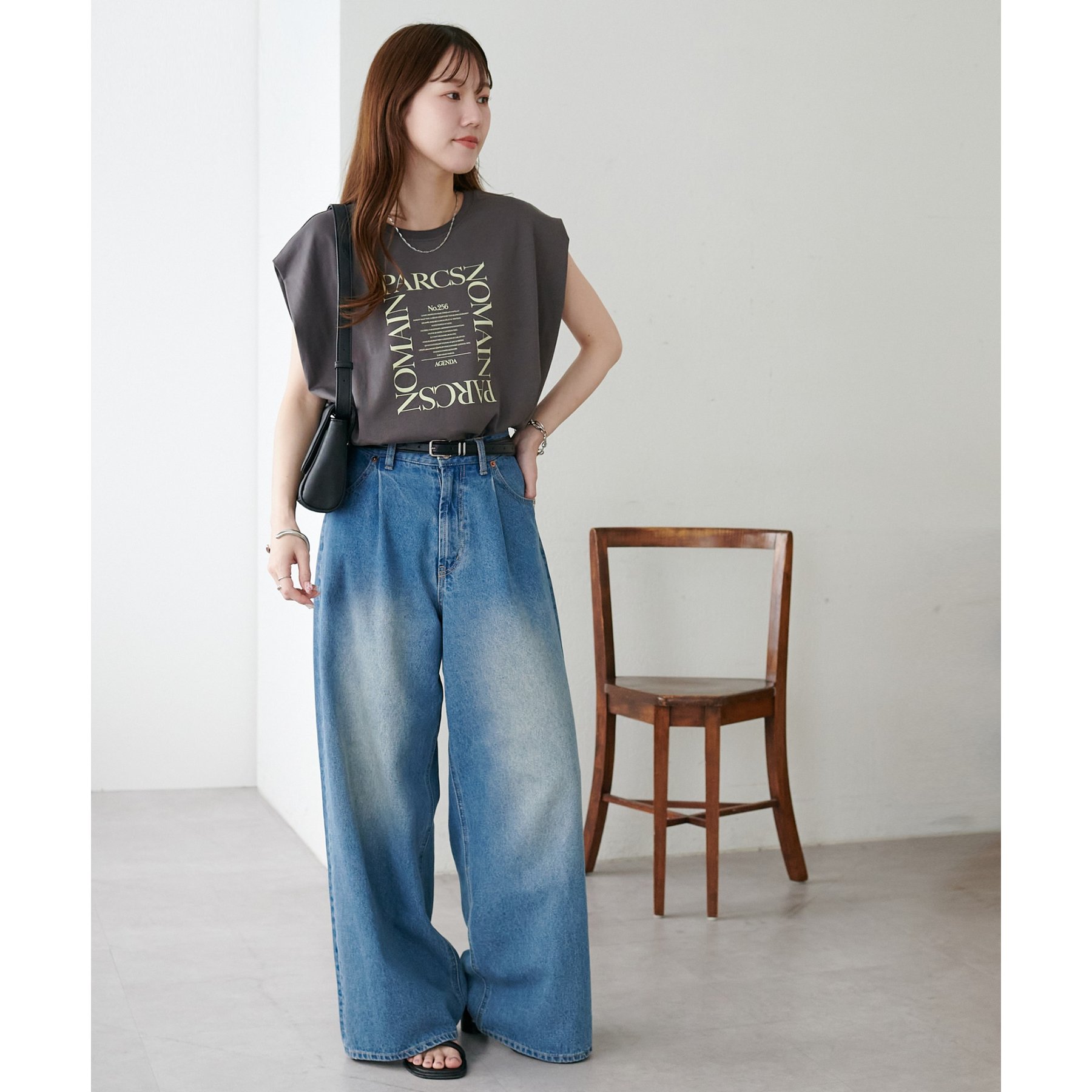 ライトデニムワイドパンツ | ファッション通販サイト NUGU