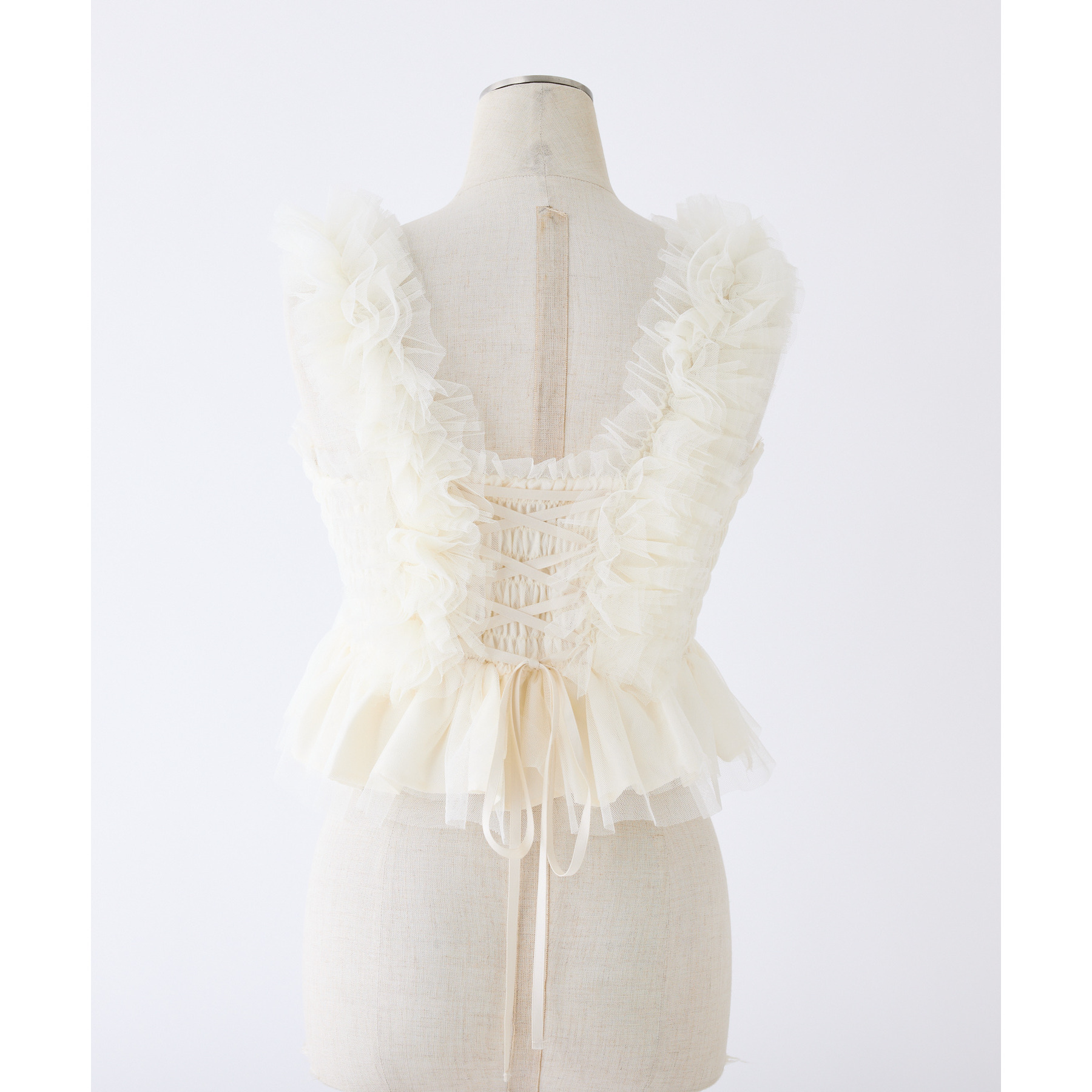ジュメロ　チュールビスチェ　ホワイト jumelle（ジュメロ）の「【初回分即完売】tulle bustier（その他