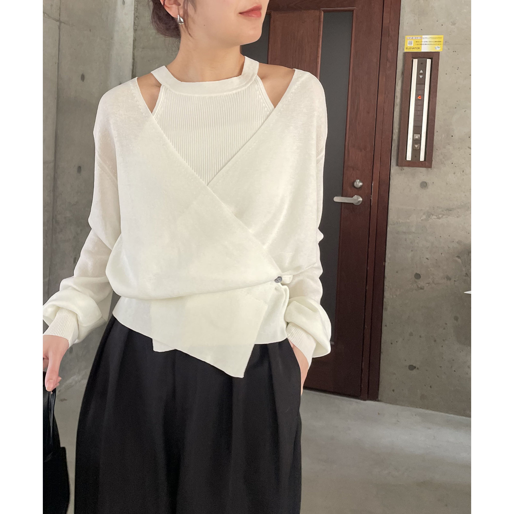 タンクSETアシメカーディガン | ファッション通販サイト NUGU