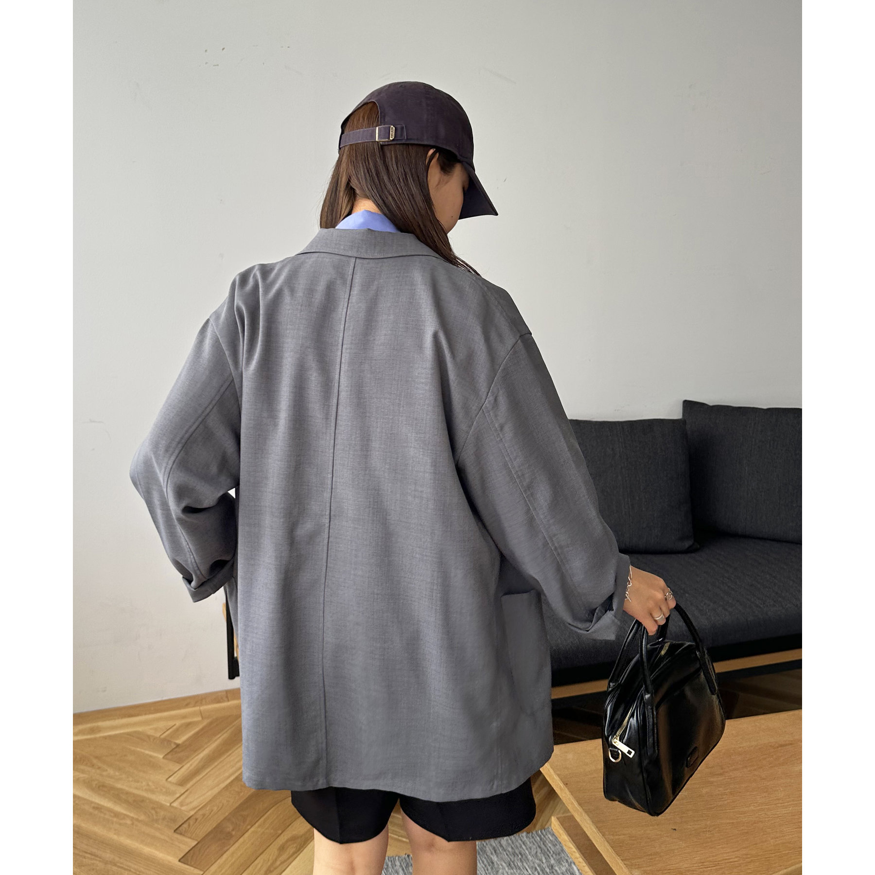 ユニセックス】テックリネンビッグシャツジャケット《WEB限定