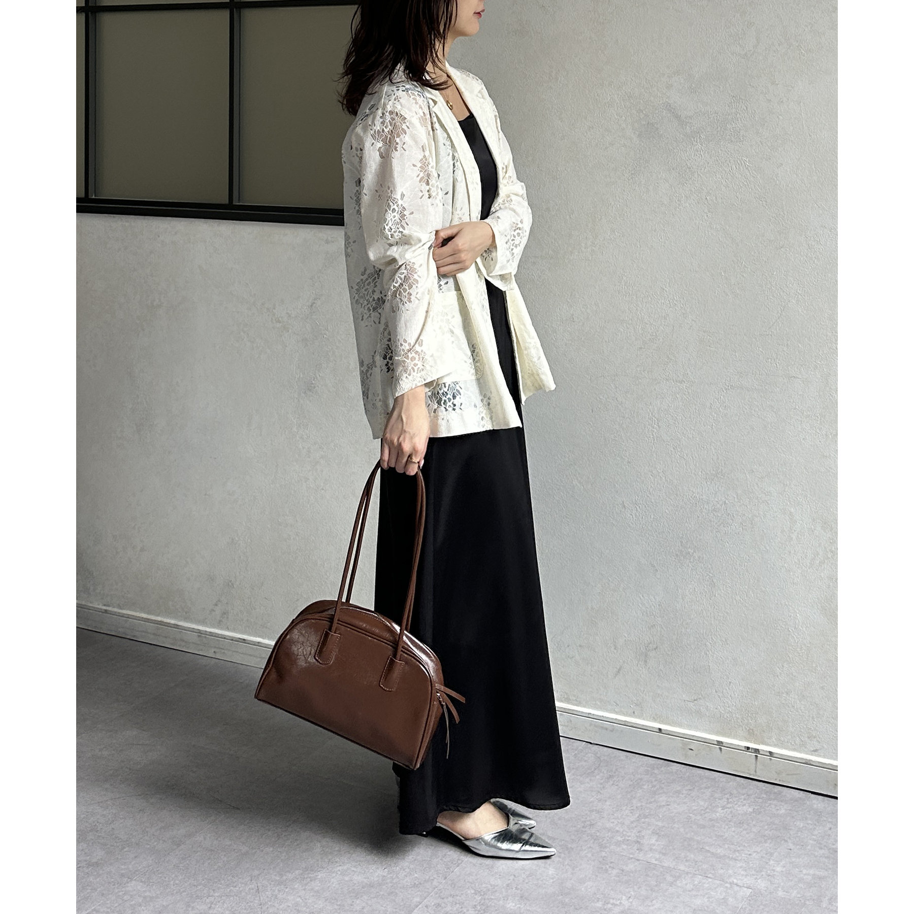 loile ロワル 23aw テーラードジャケット ラインステッチショートジャケット（テーラードジャケット