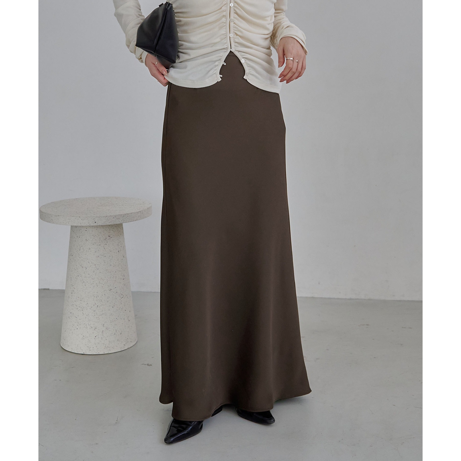 【新色/ブラウン】バイアススカート