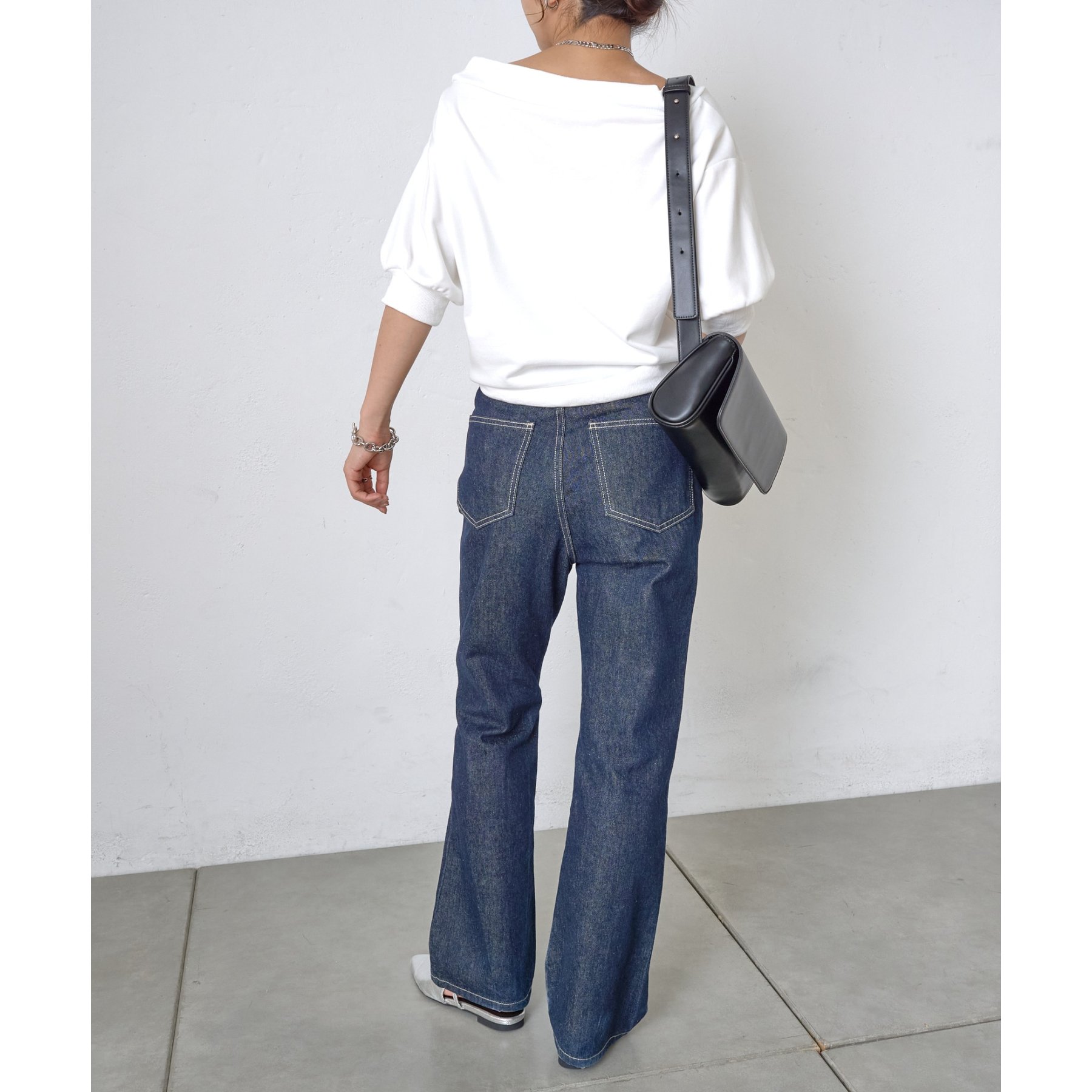 H.G. JEANS ブルーフレアジーンズ S~Lサイズ展開】フレアデニムパンツ | ファッション通販サイト NUGU