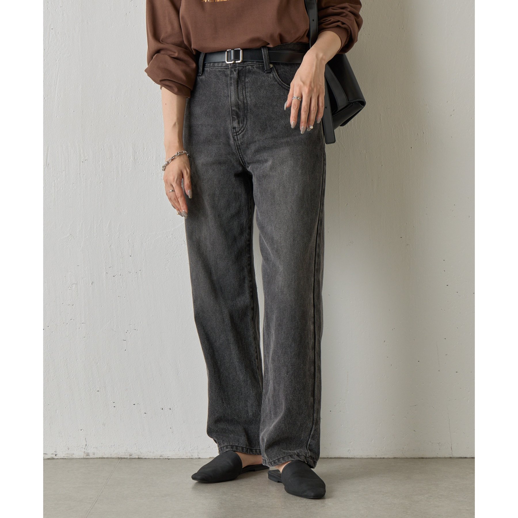 S~Lサイズ展開】ストレートデニムパンツ | ファッション通販サイト NUGU
