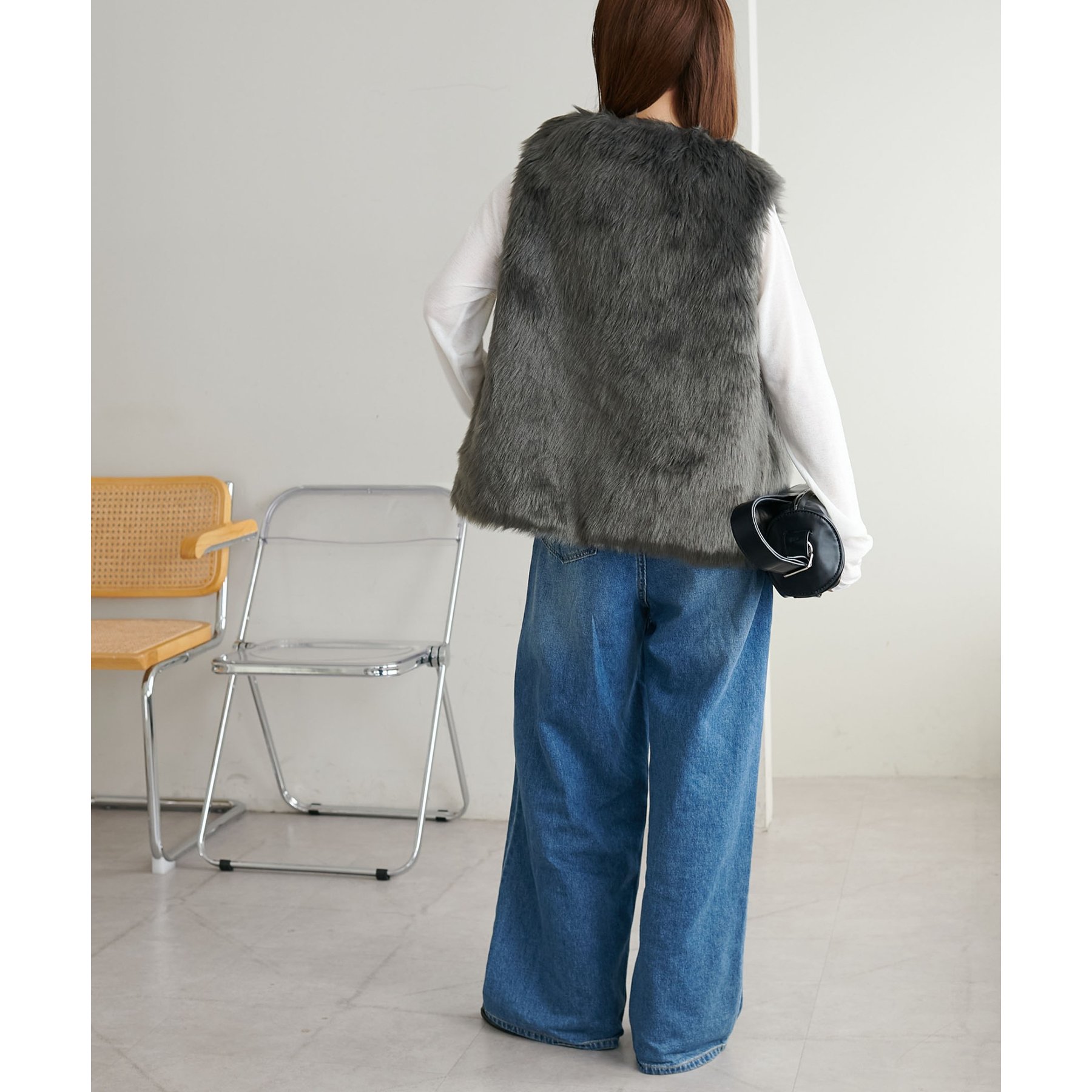 WEB限定】ロングファーベスト | ファッション通販サイト NUGU