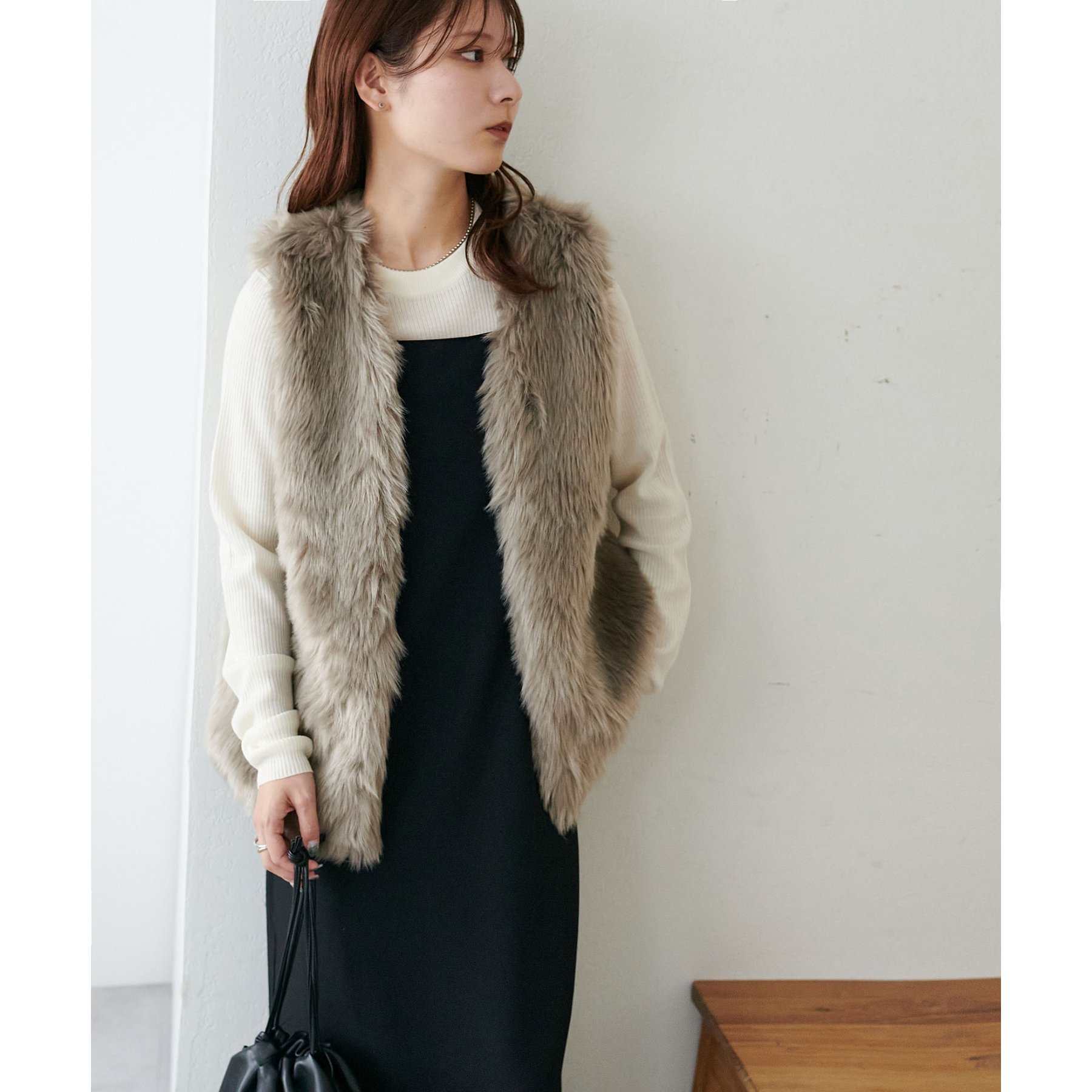 WEB限定】ロングファーベスト | ファッション通販サイト NUGU