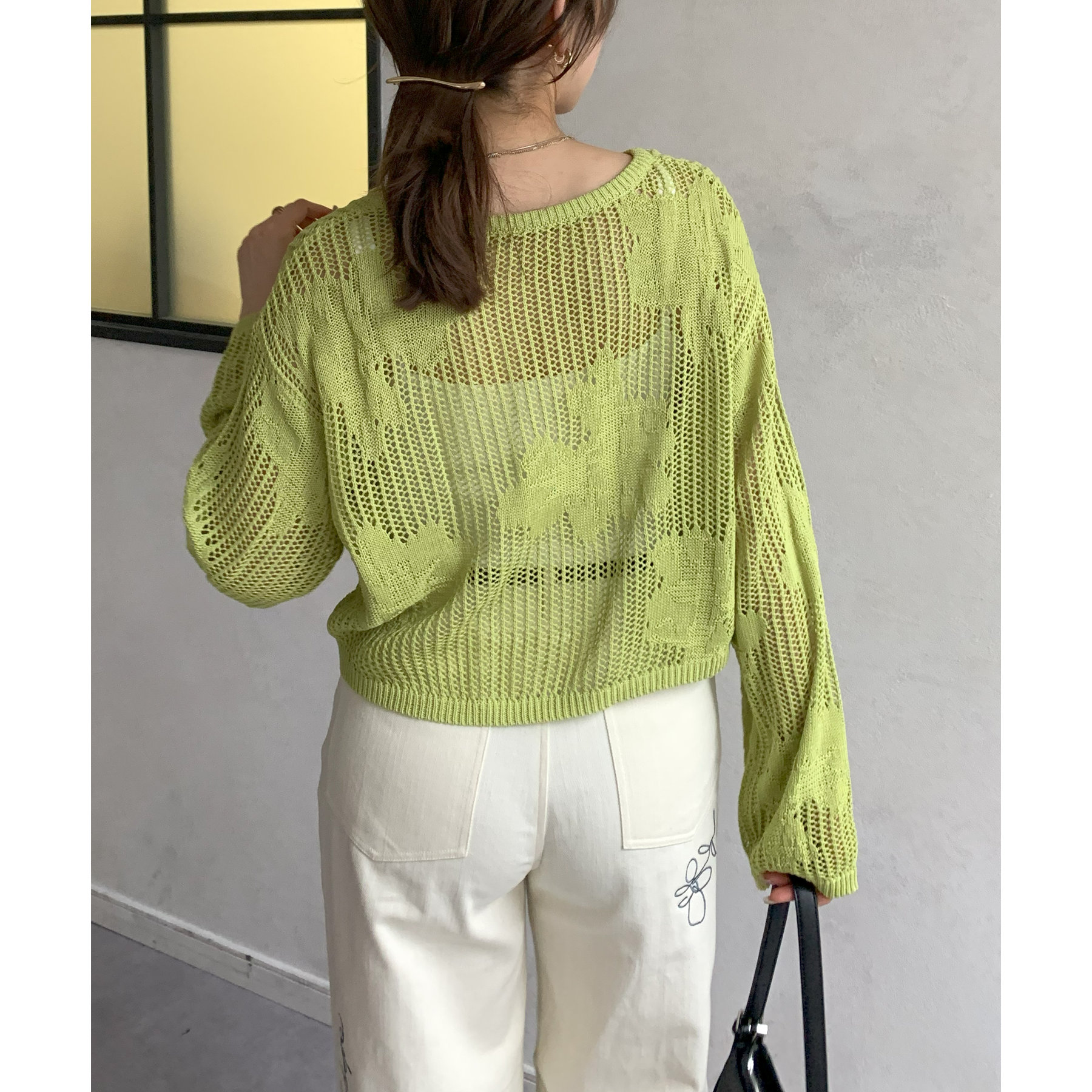 ジャガードメッシュニット | ファッション通販サイト NUGU
