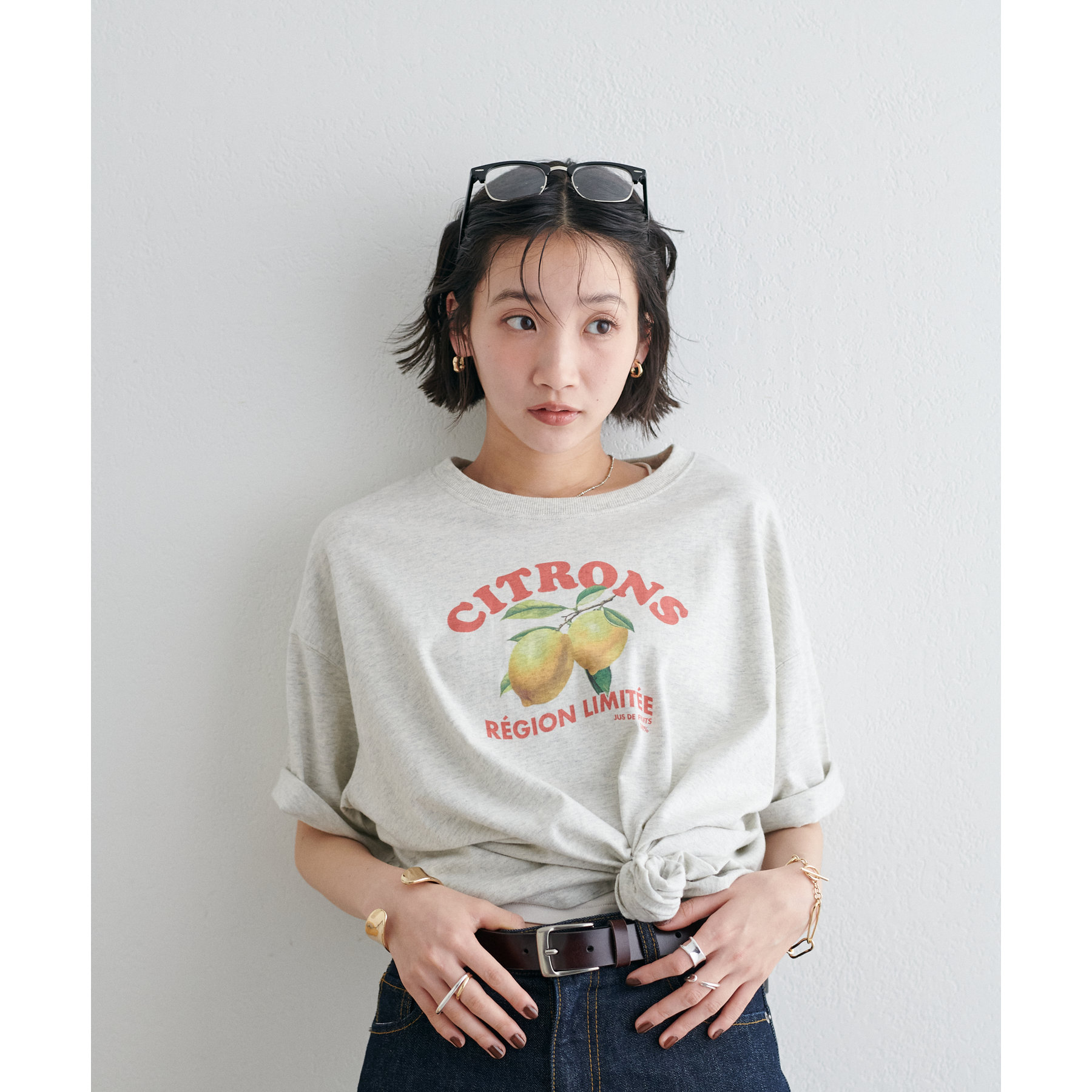 ユニセックス】レモングラフィックTシャツ《WEB限定カラーあり