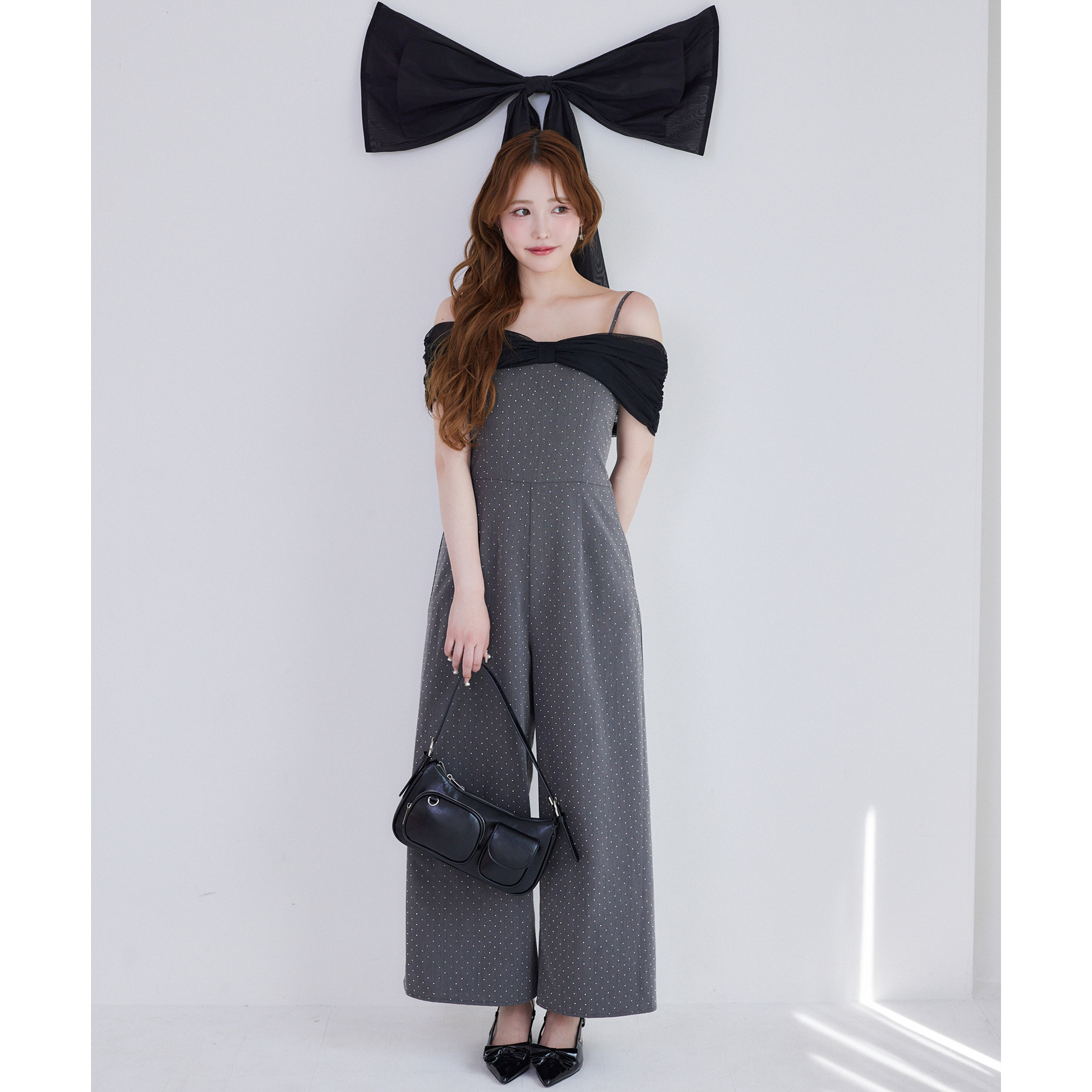 Black collection】リボンロンパース | ファッション通販サイト NUGU