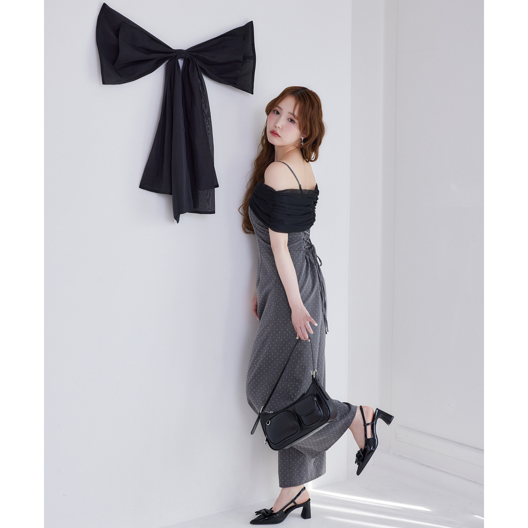 Black collection】リボンロンパース | ファッション通販サイト NUGU