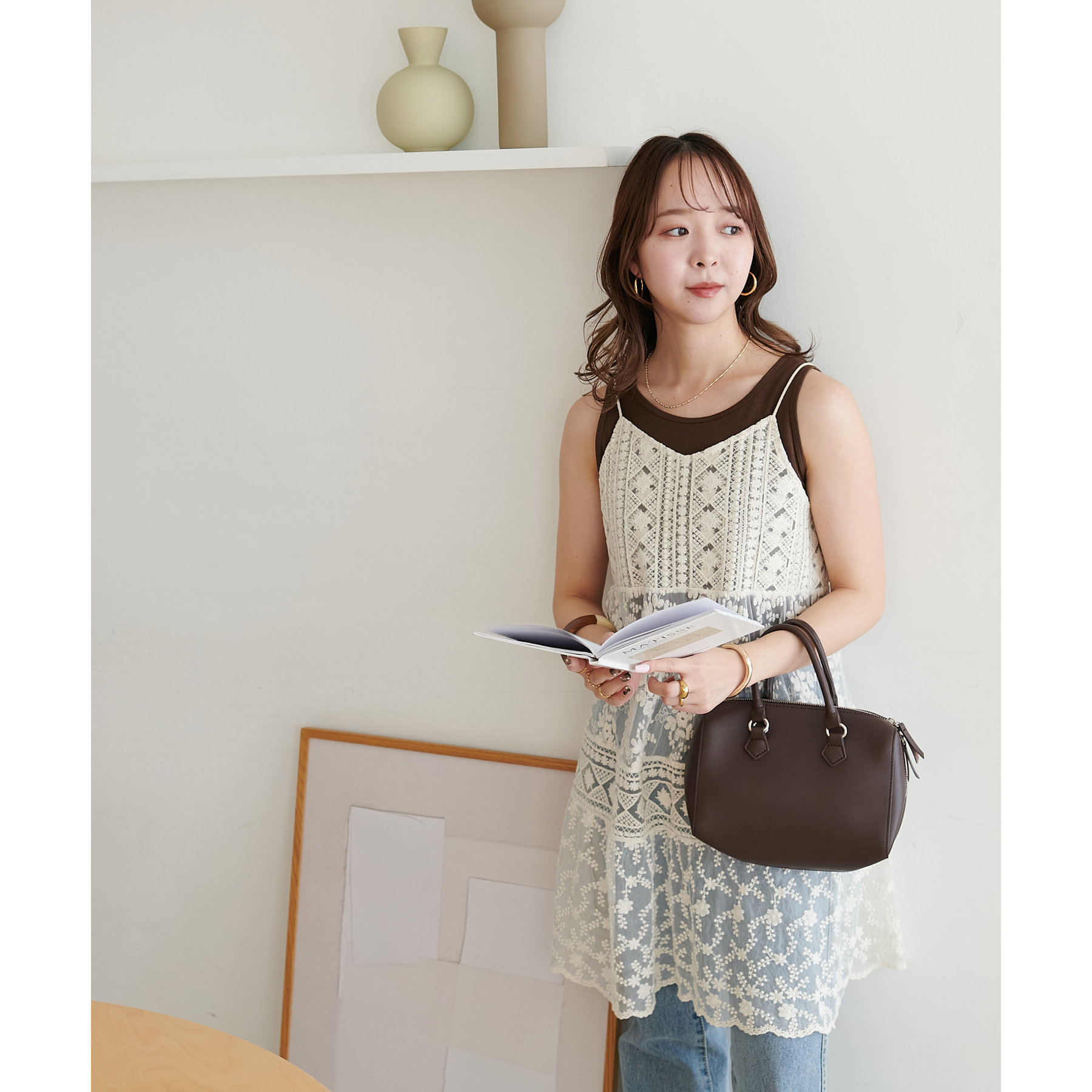 異素材レース使いミニワンピース | ファッション通販サイト NUGU