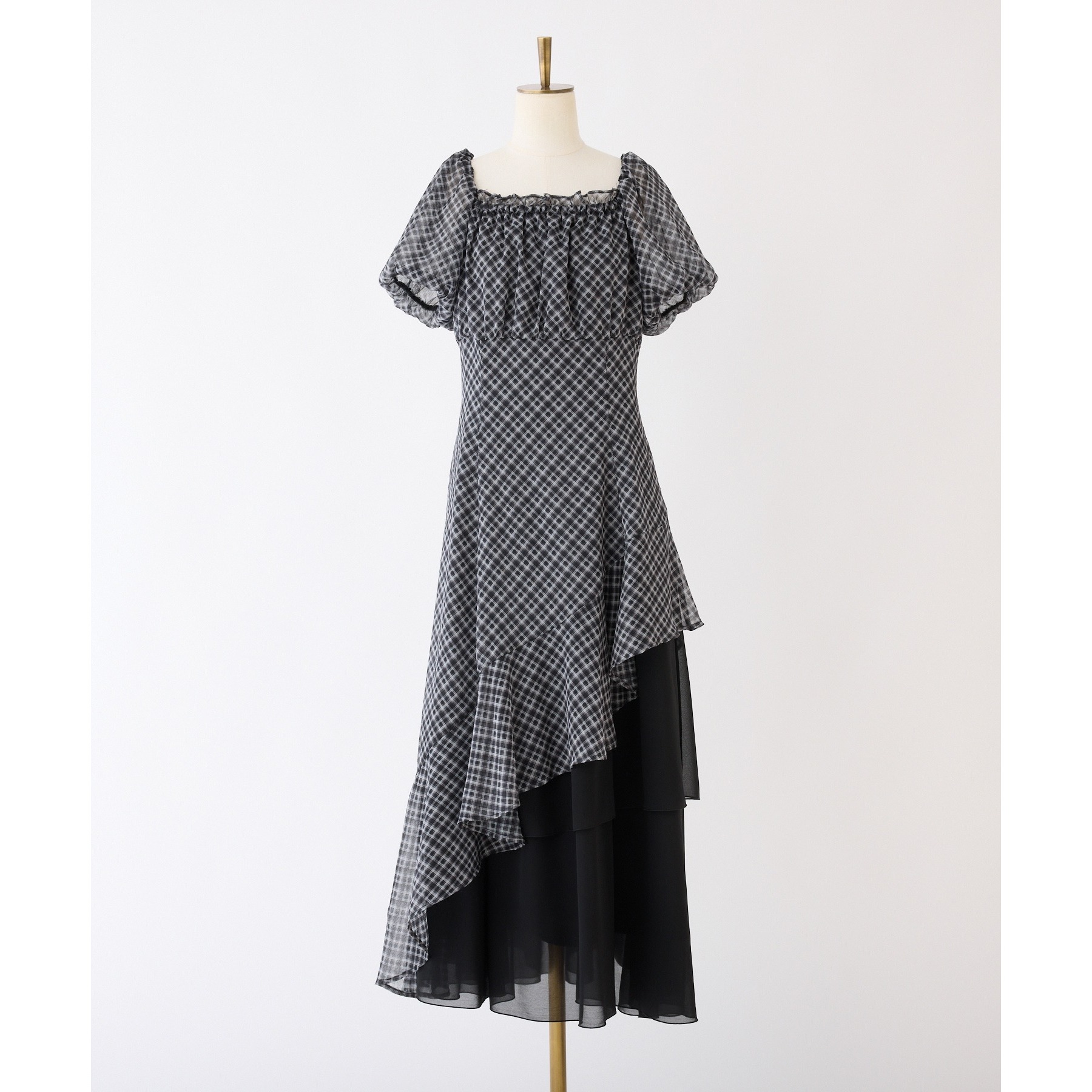 Black collection】イレヘムティアードロングワンピース
